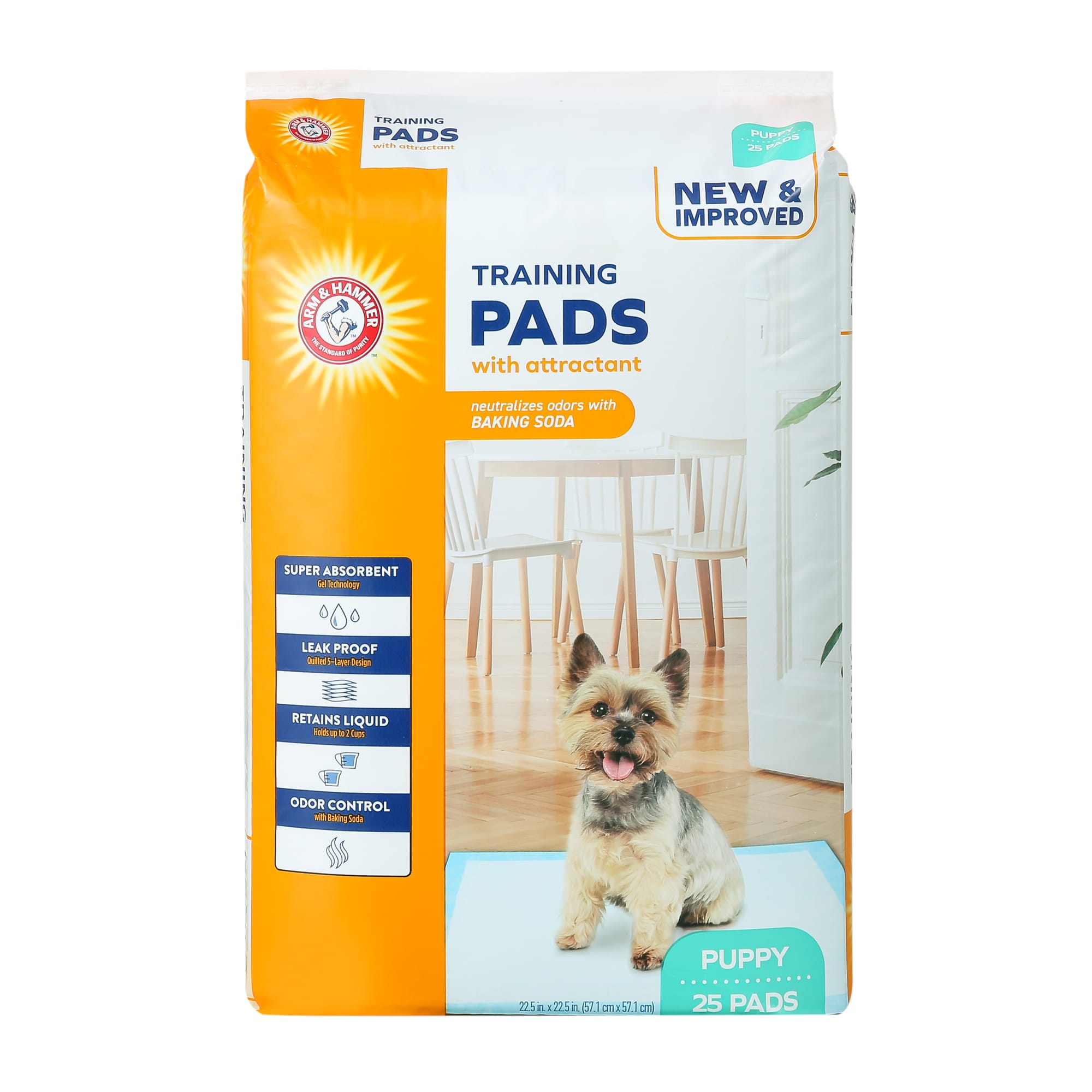 Arm & Hammer Puppy Training Pads with Attractant, Super Absorbent Leak