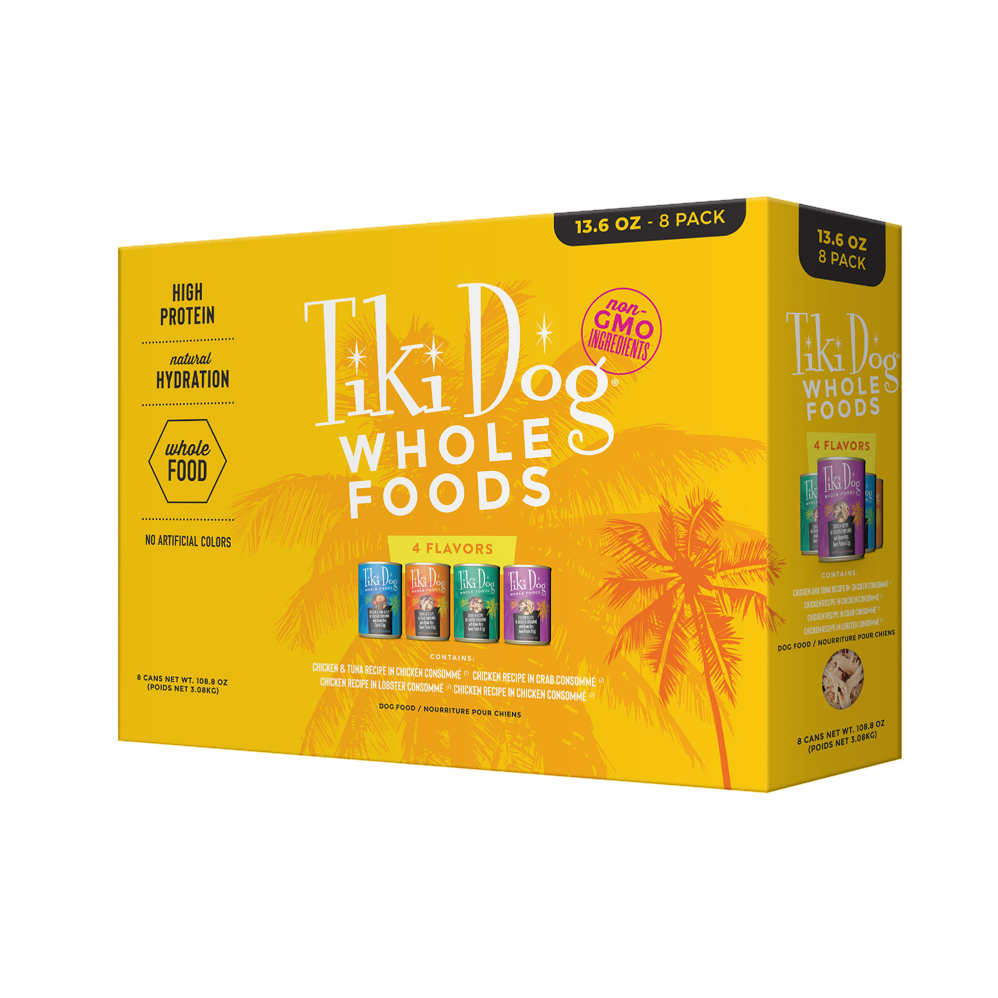 Tiki Dog Whole Foods Chicken & Shrimp Wet Dog Food, 8Pack
