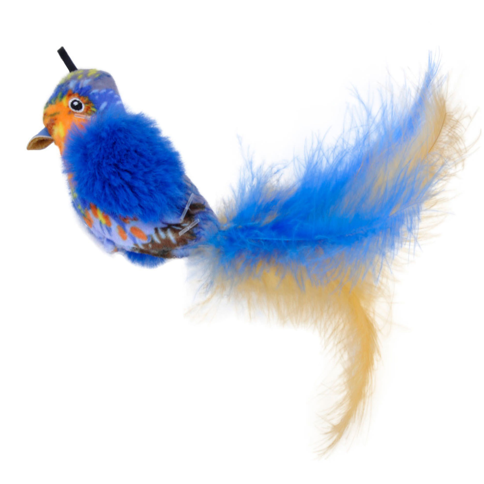 Blue bird cheap cat toy