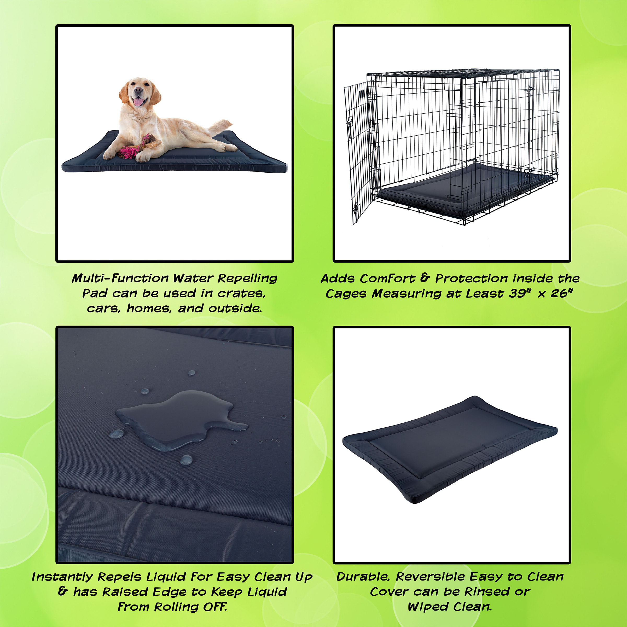 Mat for underneath dog crate best sale