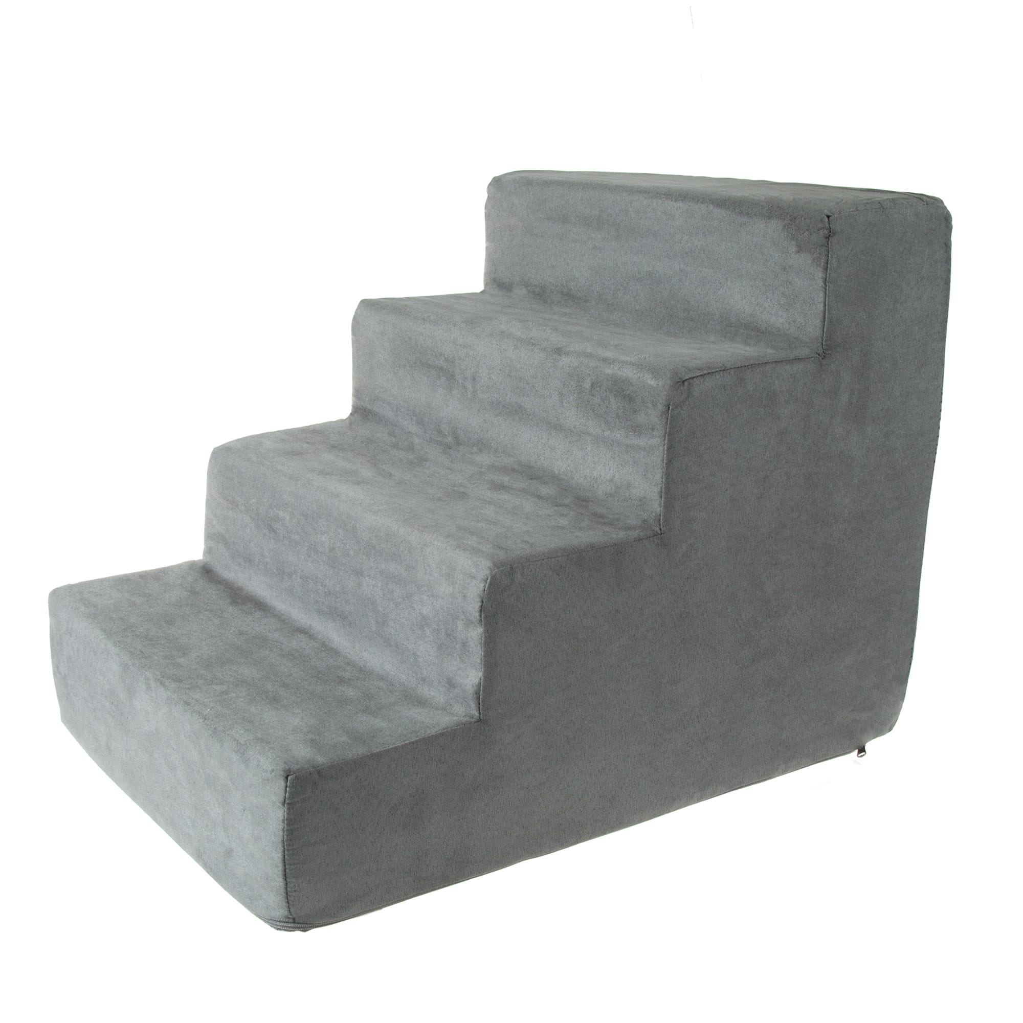 Pet Adobe Gray High Density Foam 4 Step Pet Stairs 21