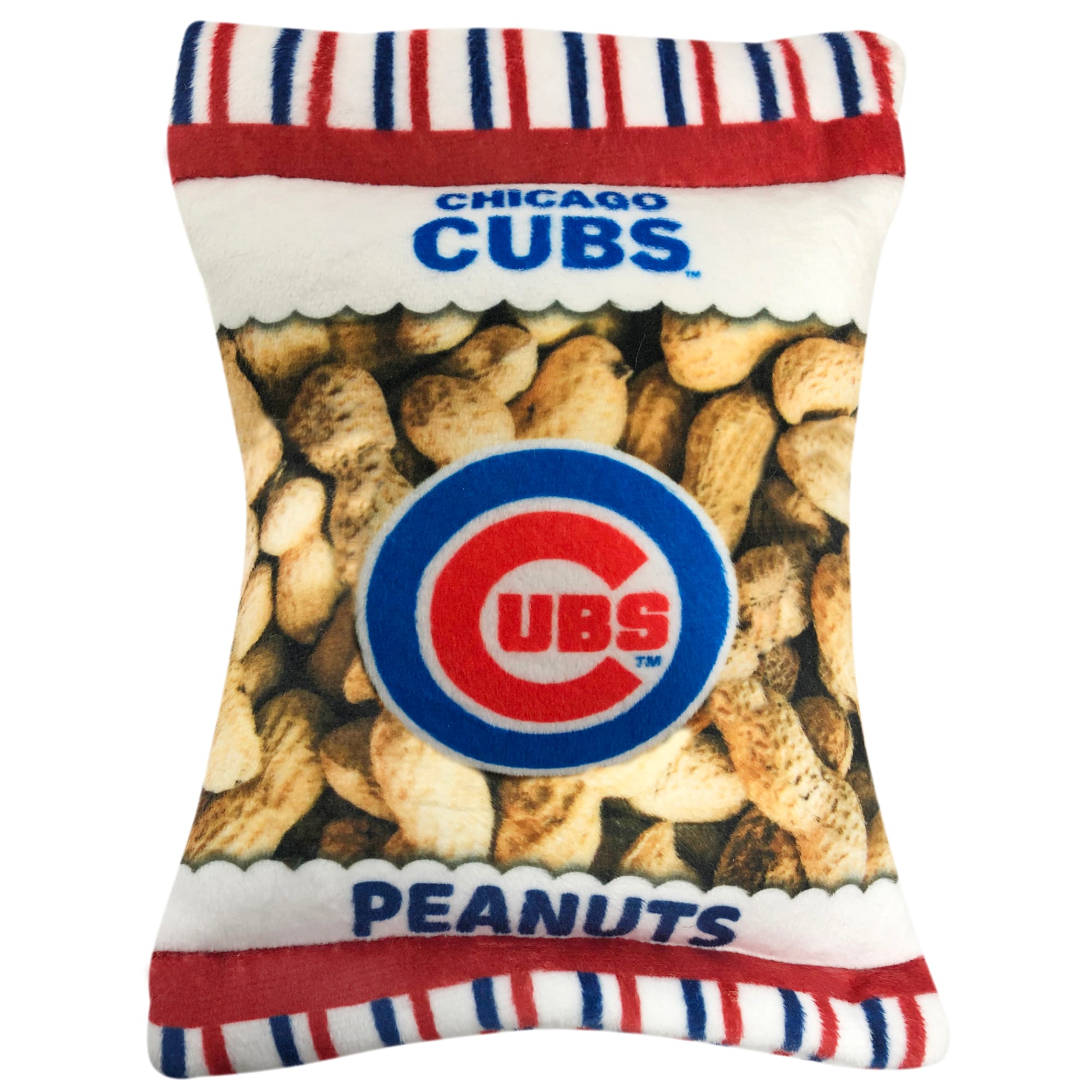 Pets First Chicago Cubs Peanut Bag Dog Toy, Medium