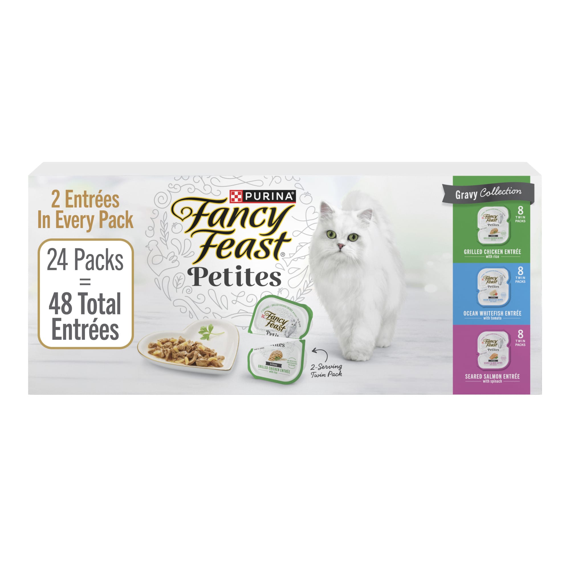 Fancy Feast Petites Gravy Cat Food Variety Pack 24ct