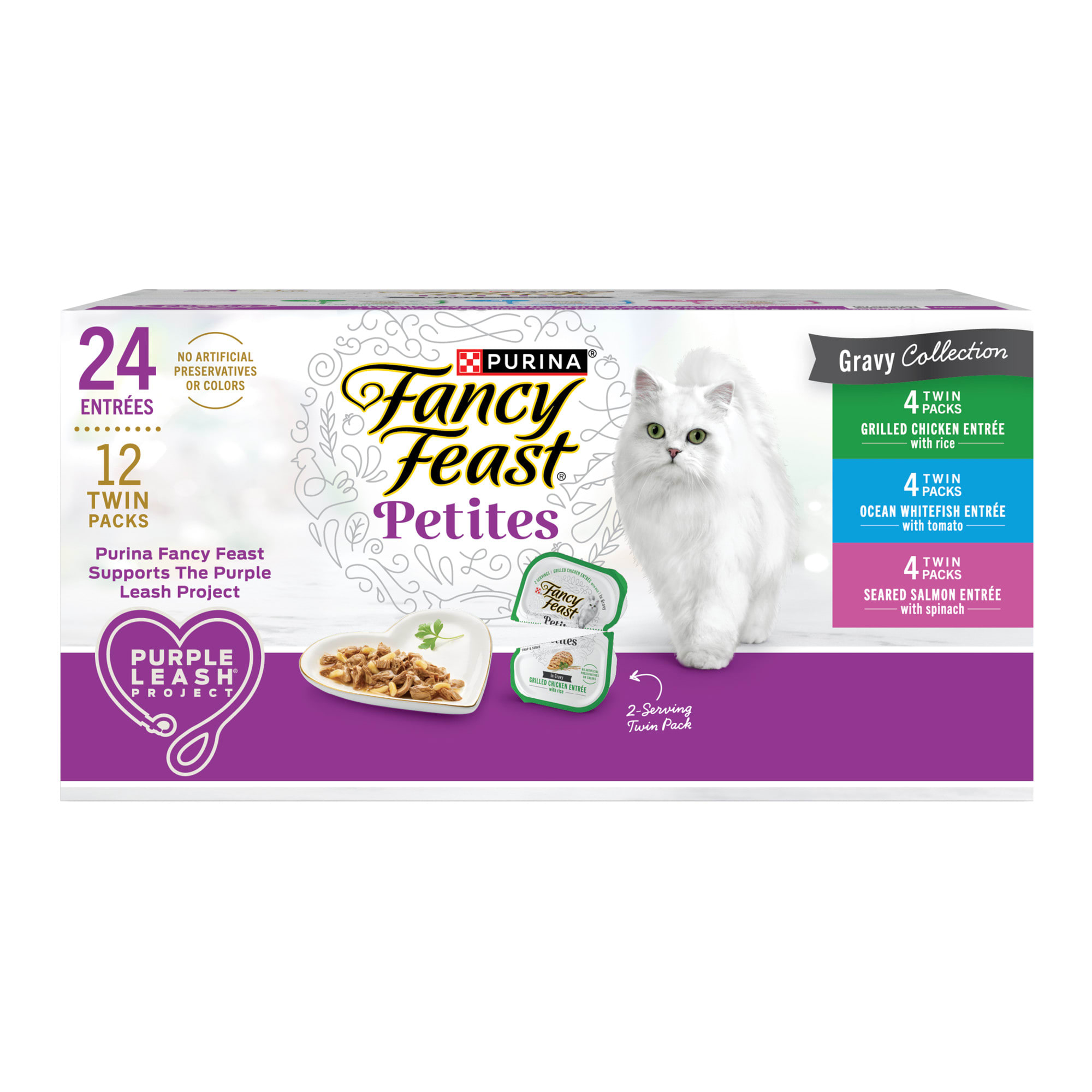 Fancy Feast Petites Gravy Collection Gourmet Wet Cat Food Variety Pack 