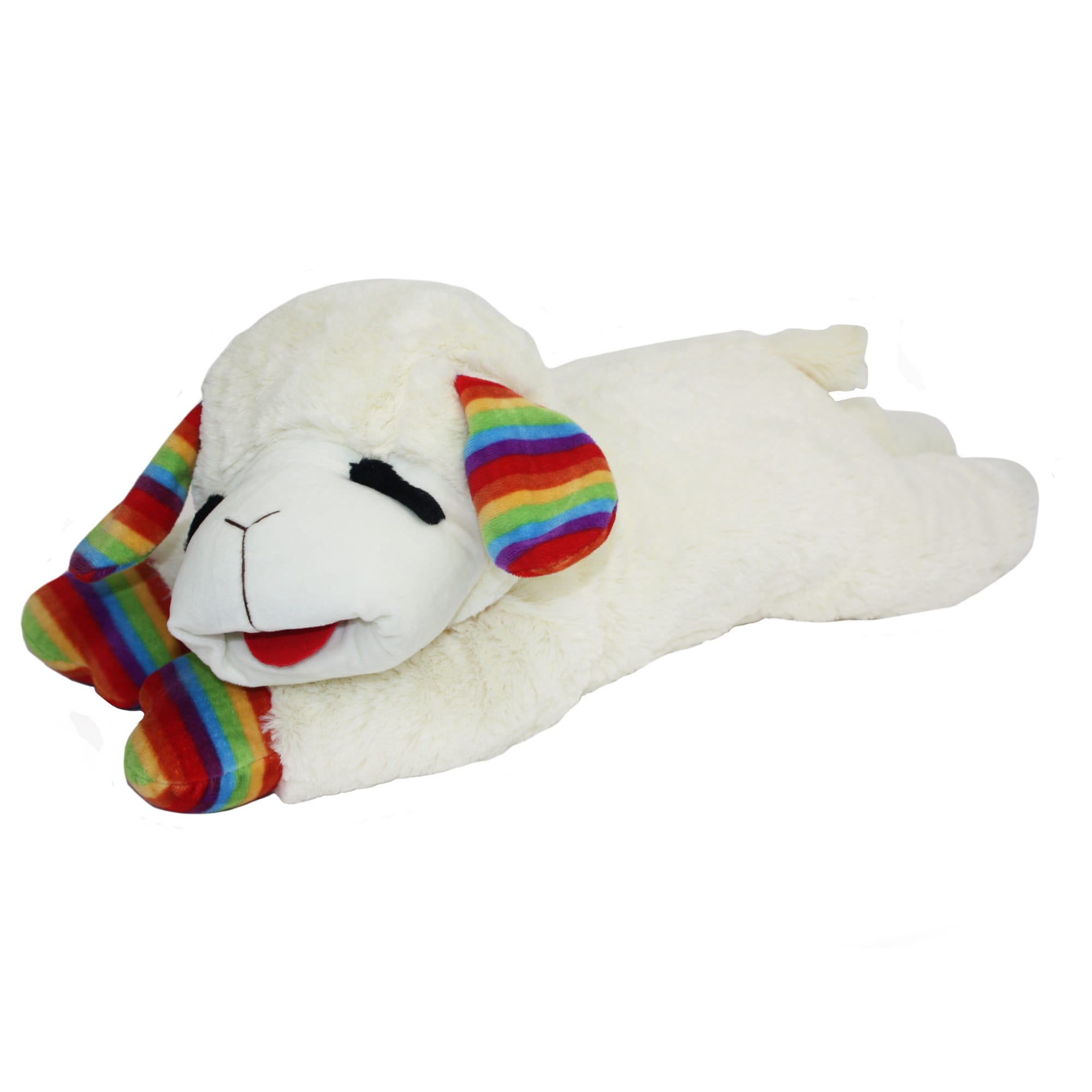 Multipet International Jumbo Rainbow Lamb Chop Dog Toy | Petco