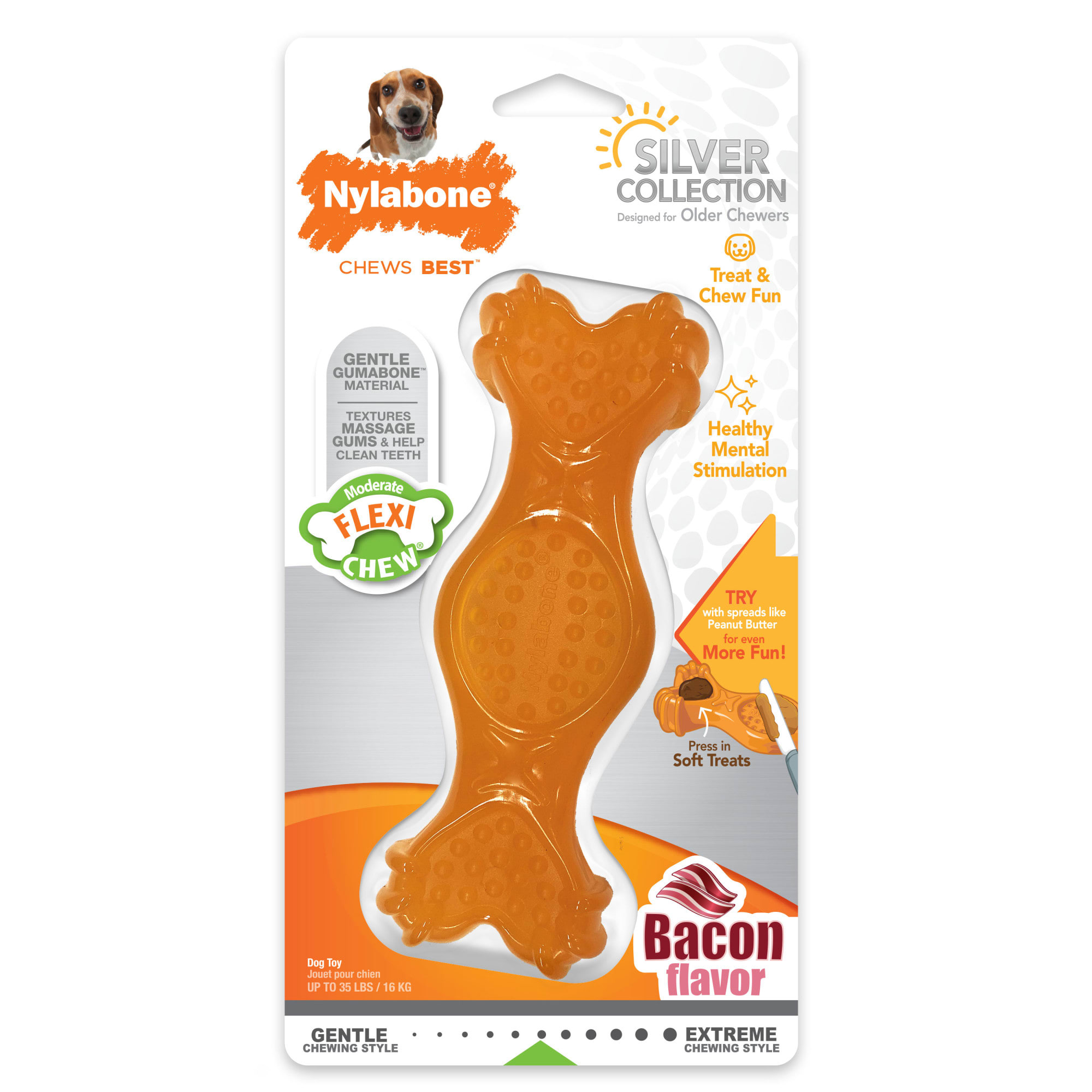 Nylabone Fill Treat Senior Dog Chew Toy X Large Petco