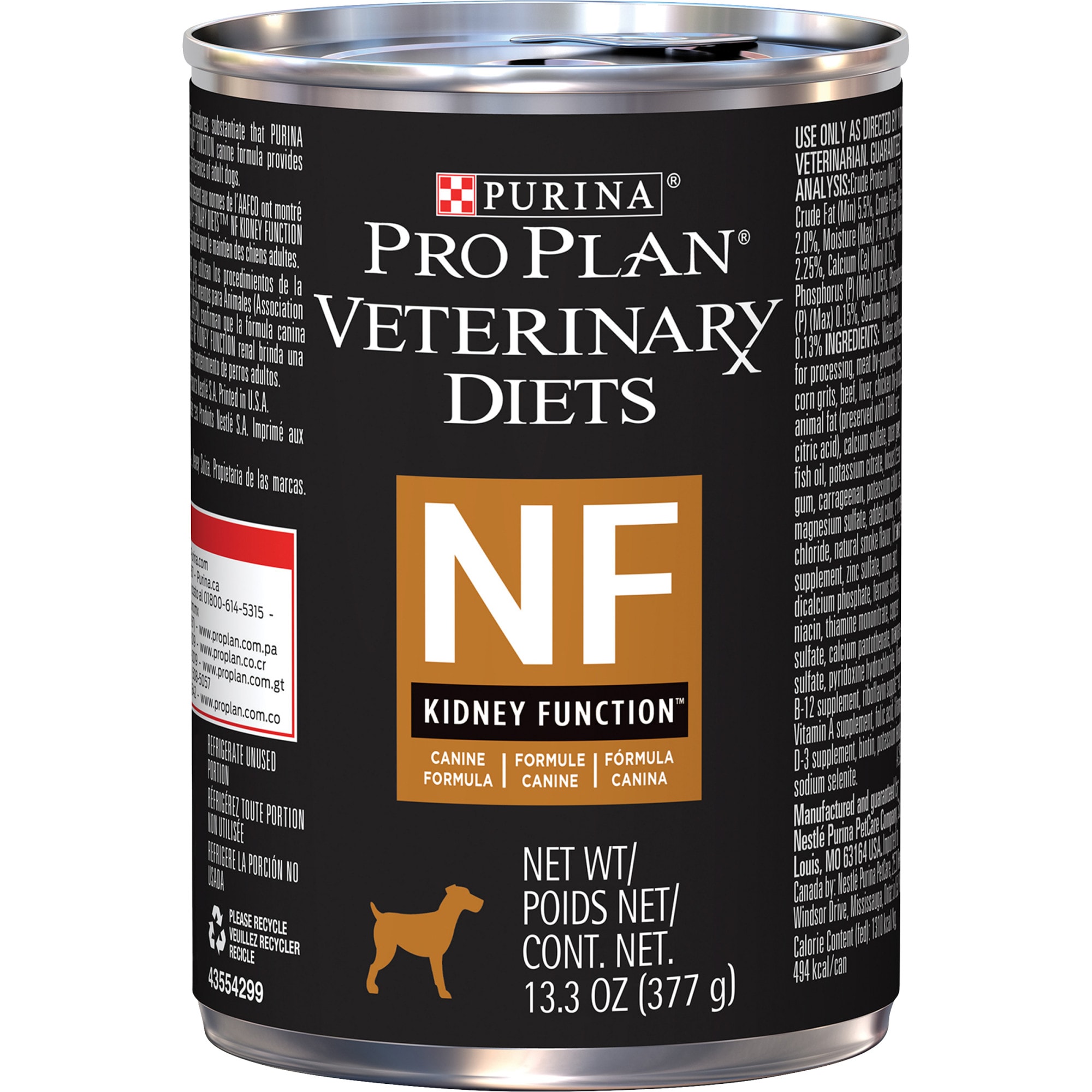 Purina Pro Plan Veterinary Diets NF Kidney Function Canine Formula Wet Dog Food 13.3 oz. Case of 12