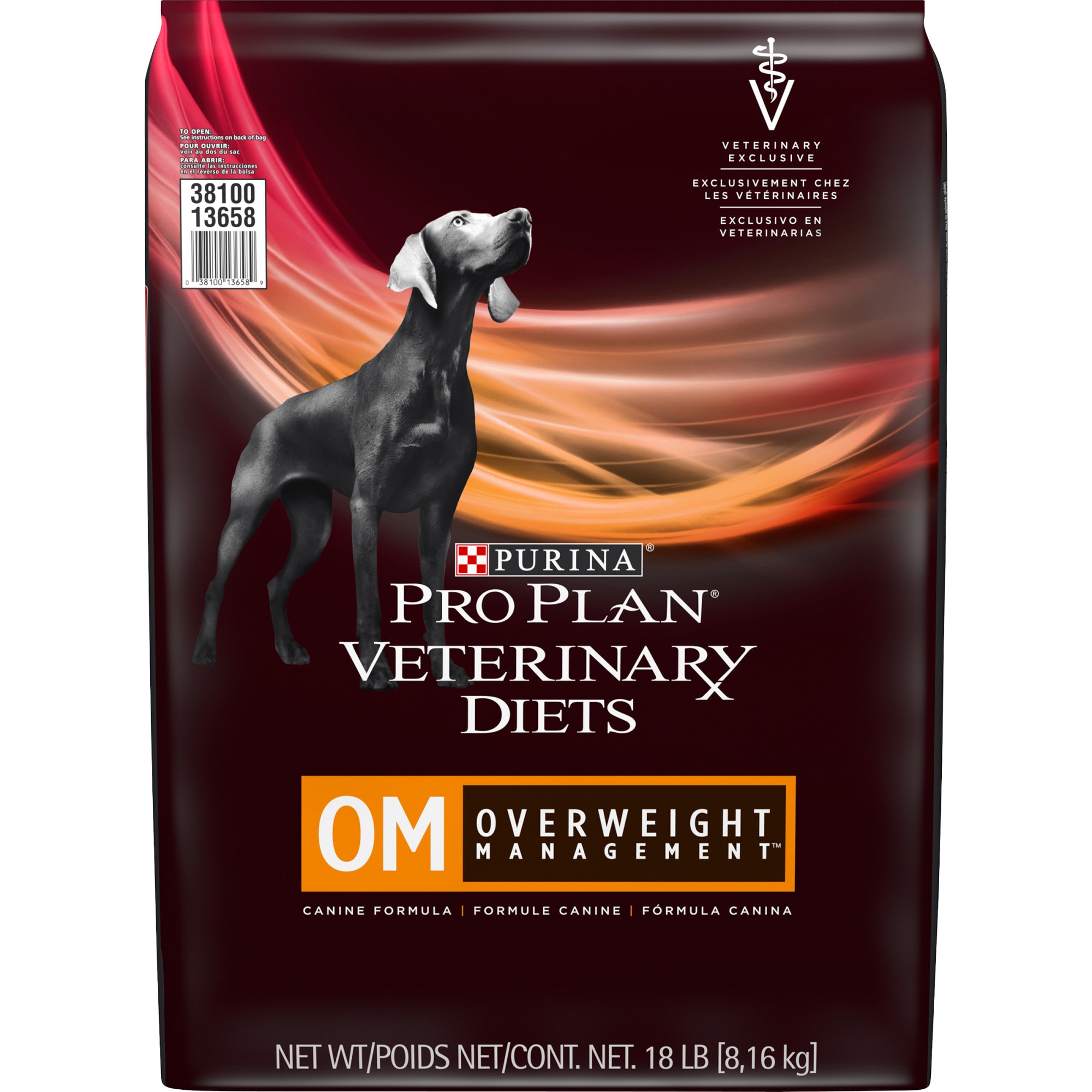 Purina Pro Plan Vet Diets OM Weight & Muscle Management Dog Food 18 lbs