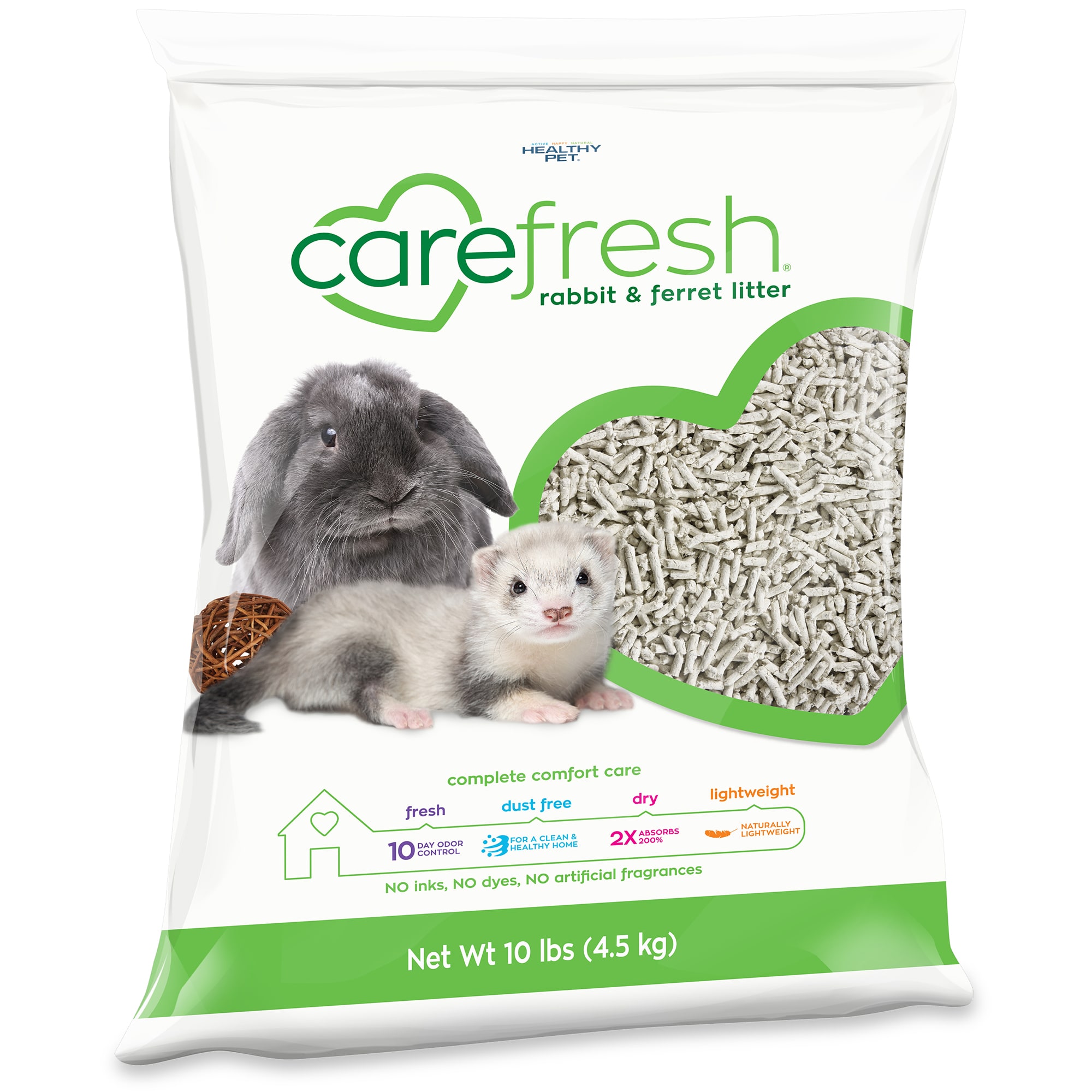 Carefresh Rabbit Ferret Litter 10 lbs Odor Control