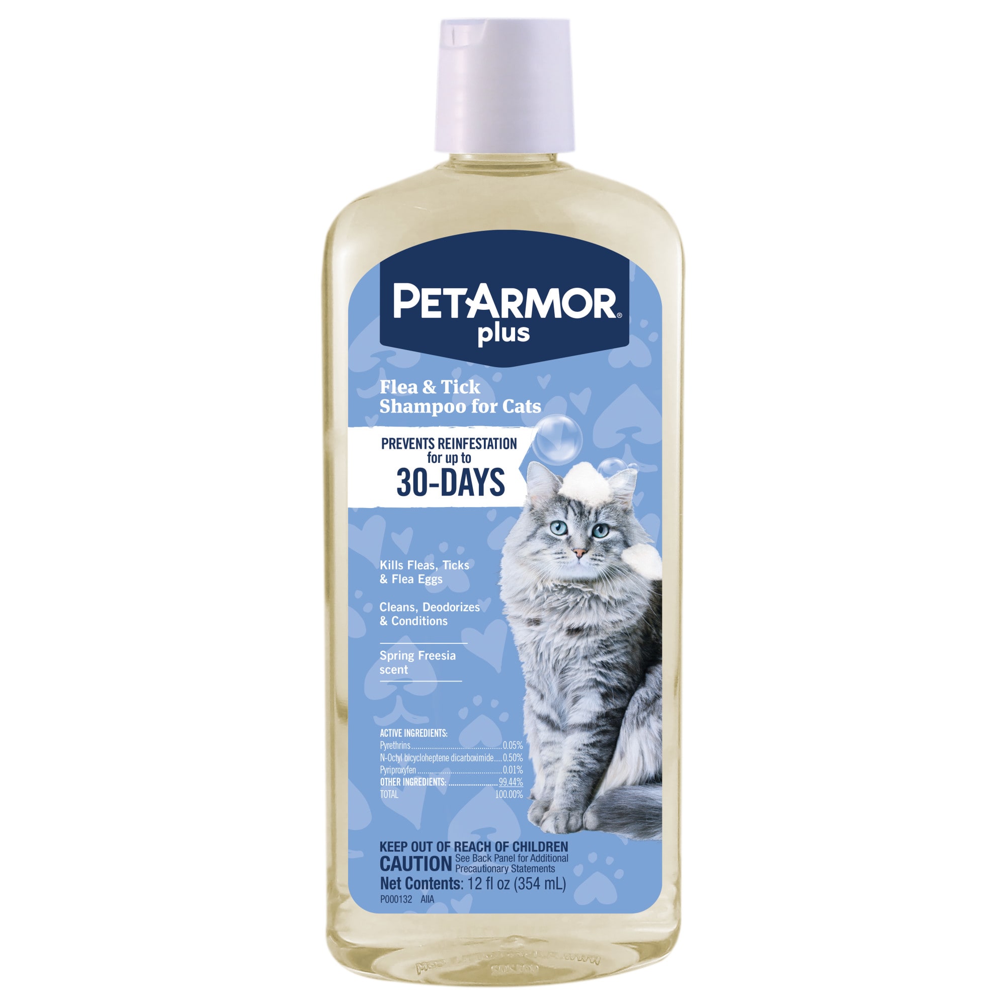 PetArmor Plus Flea and Tick Shampoo for Cats, 12 fl. oz. Petco