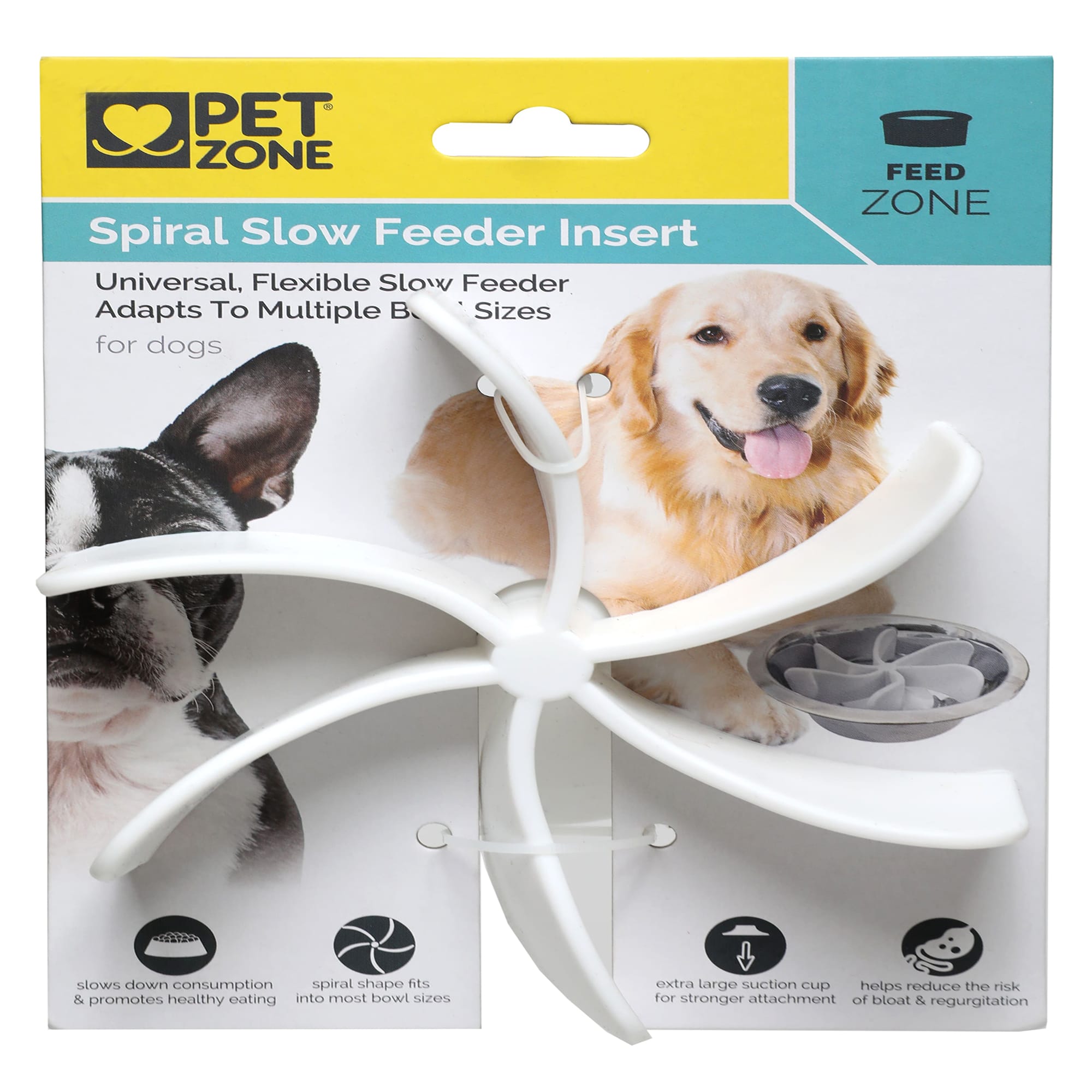 Boredom Busterz White Spiral Slow Feeder Insert for Pets