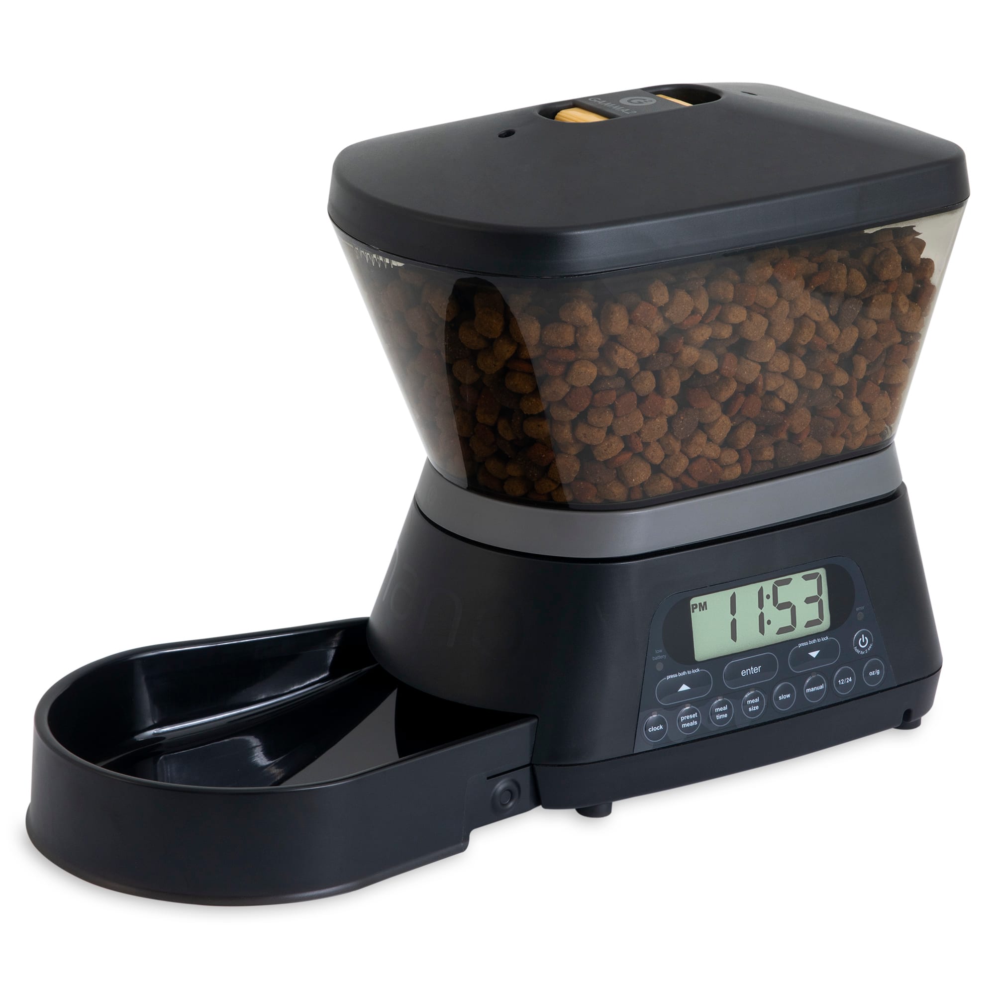 Pet food timer outlet bowl