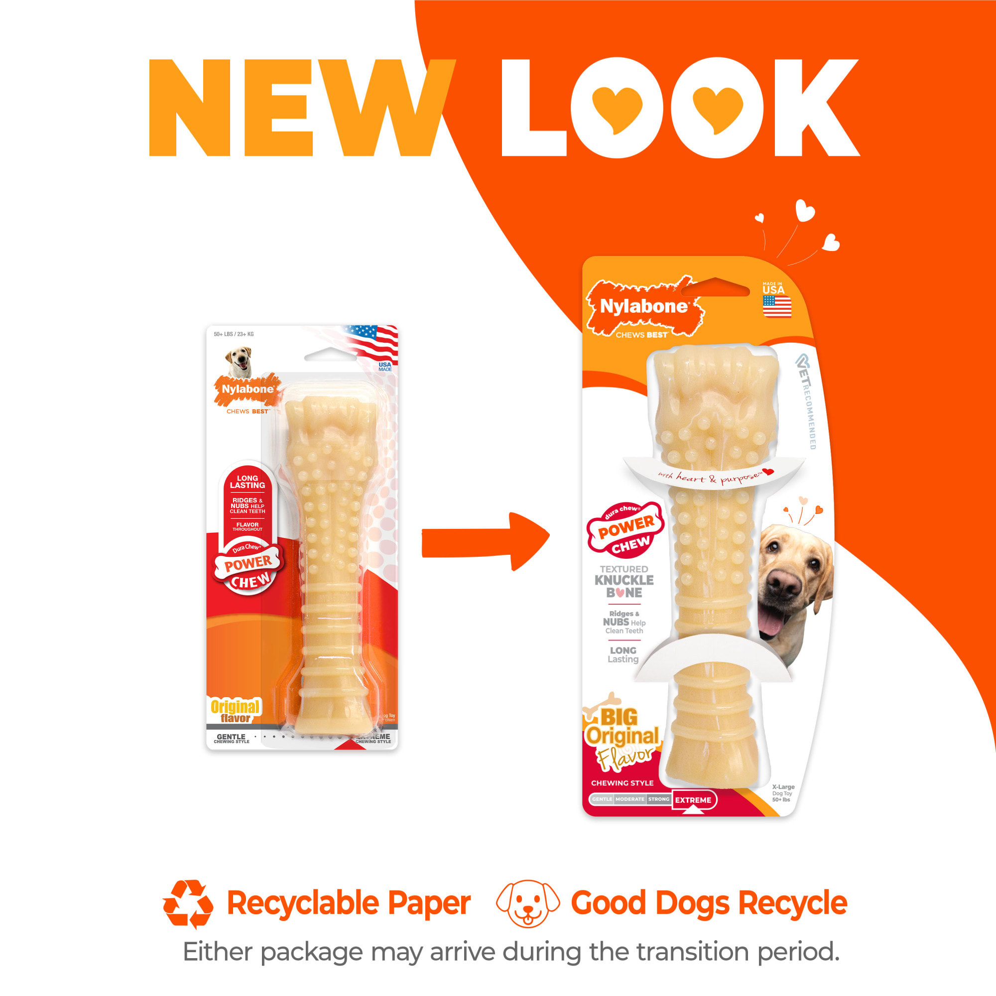 Nylabone dura chew original voor harde bijters