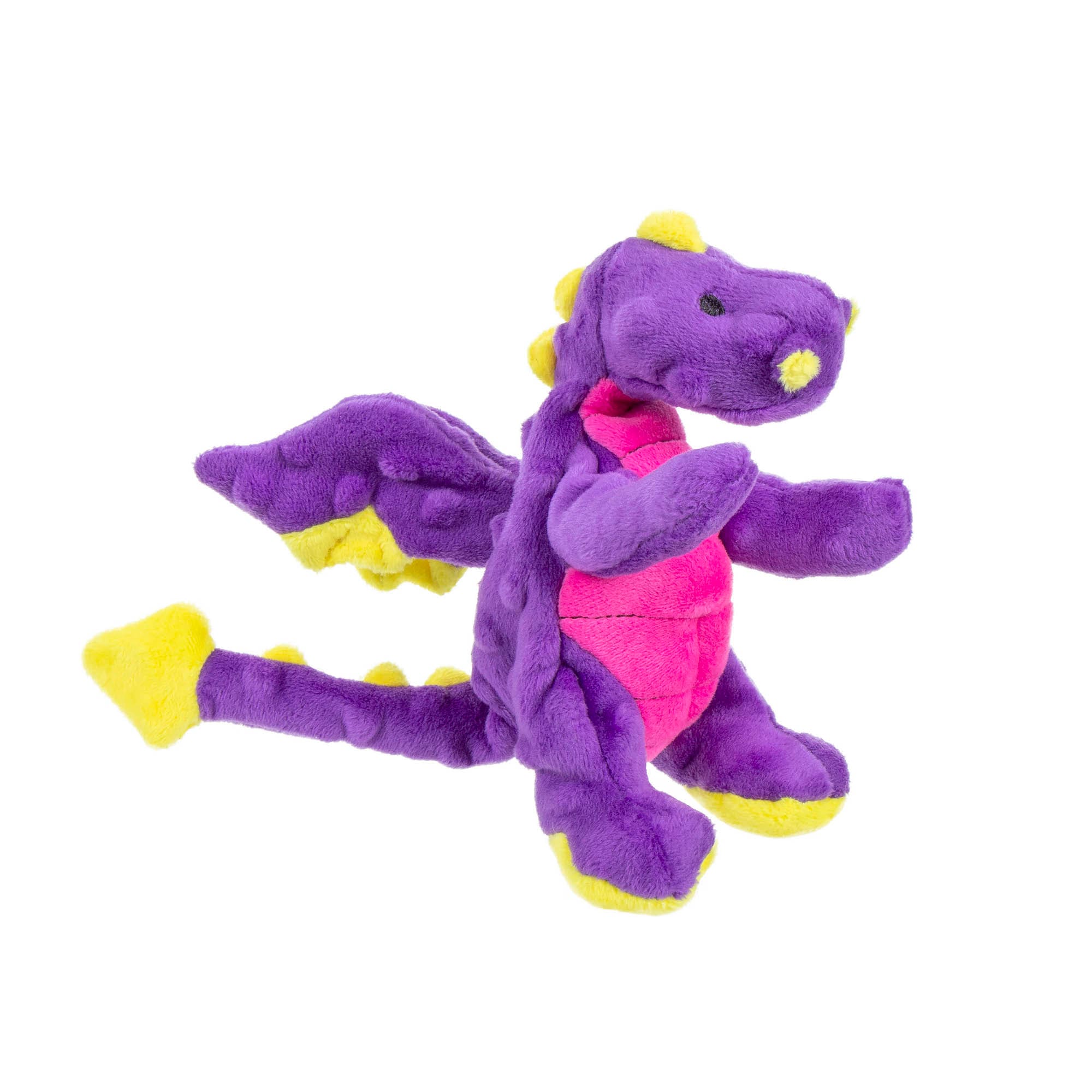 Og Dragon Chew Guard Squeaky Plush Small Purple Dog Toy Petco