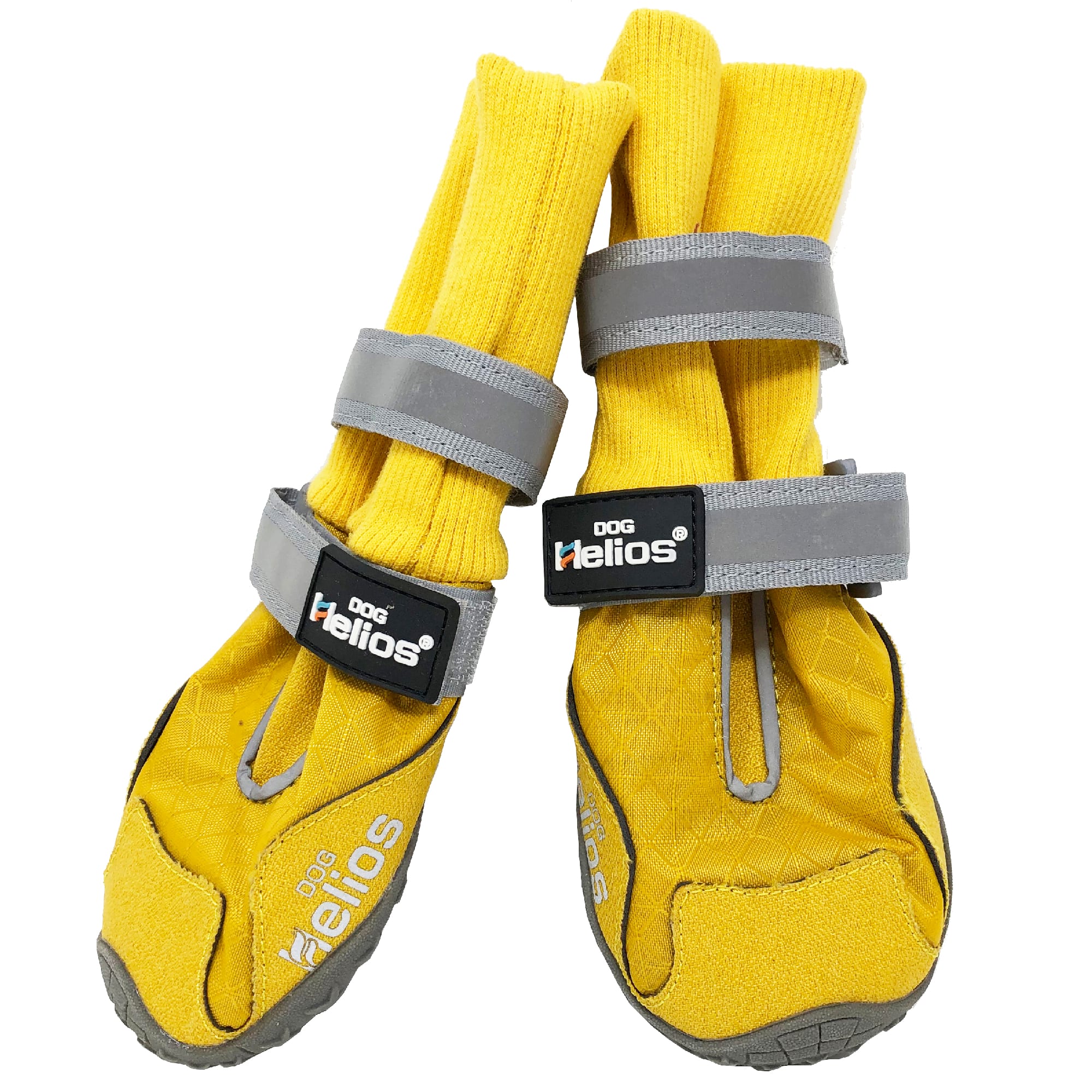 Dog Helios Yellow 'Traverse' Premium Grip High-Ankle Outdoor Dog Boots ...