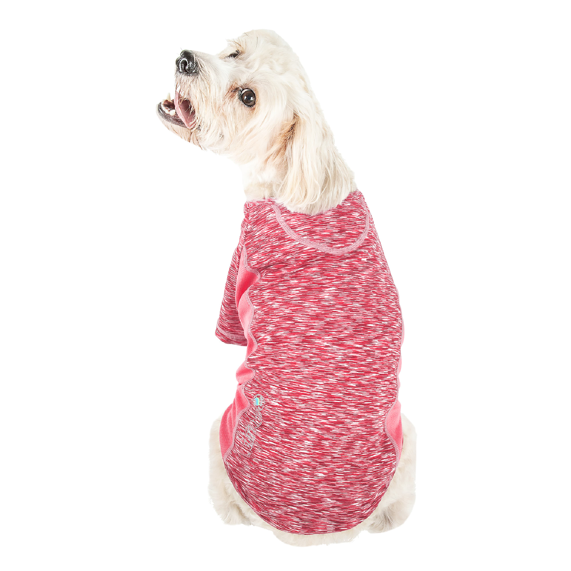 Life Pink Active 'Warf Speed' Heathered Ultra-Stretch Sporty Performance Dog T-Shirt, X-Small | Petco