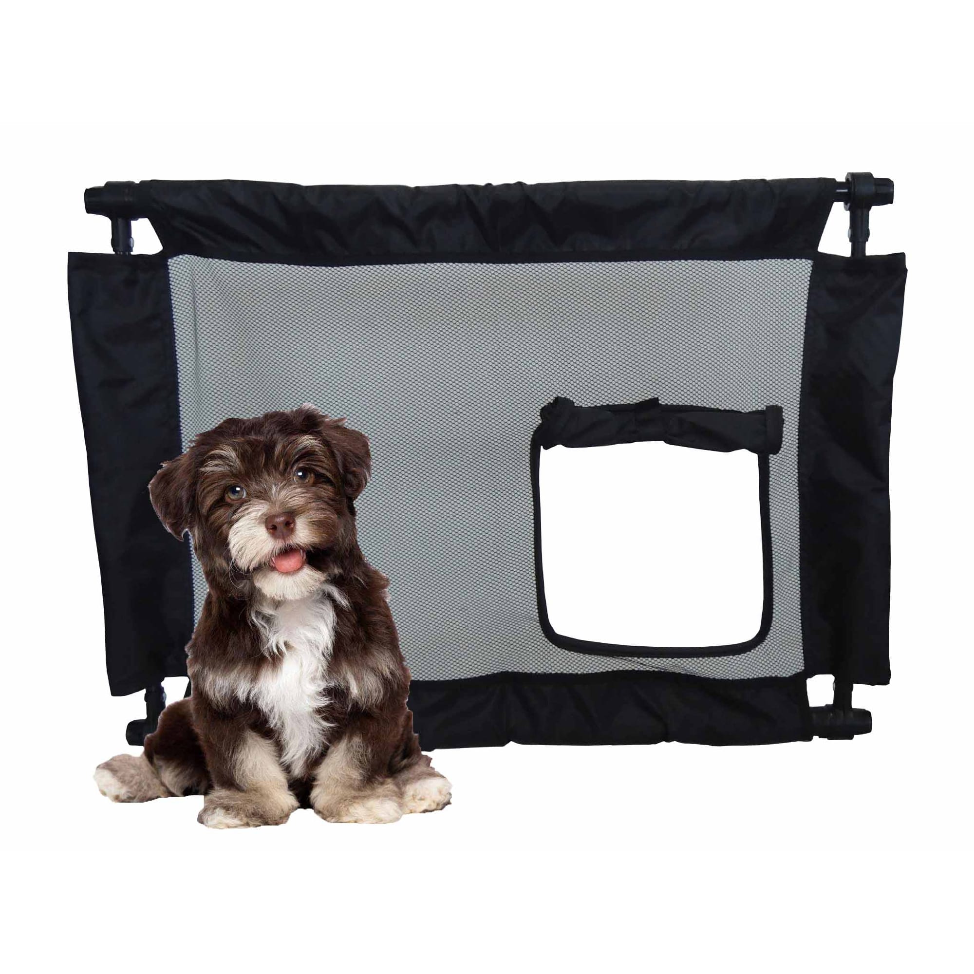 Pet Life Black PortaGate Collapsible & Adjustable Gate