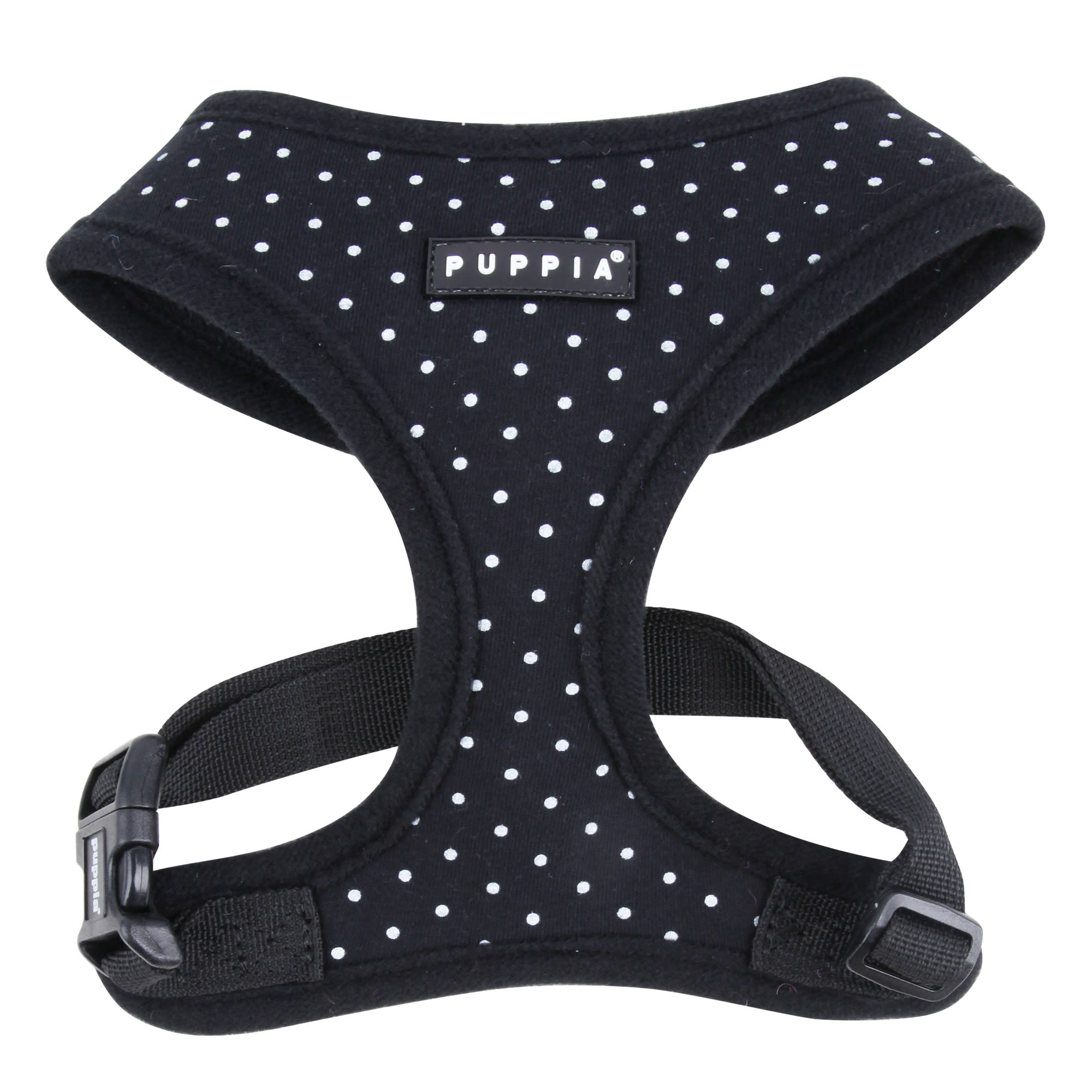 Puppia Black Dotty Dog Harness, Small Petco