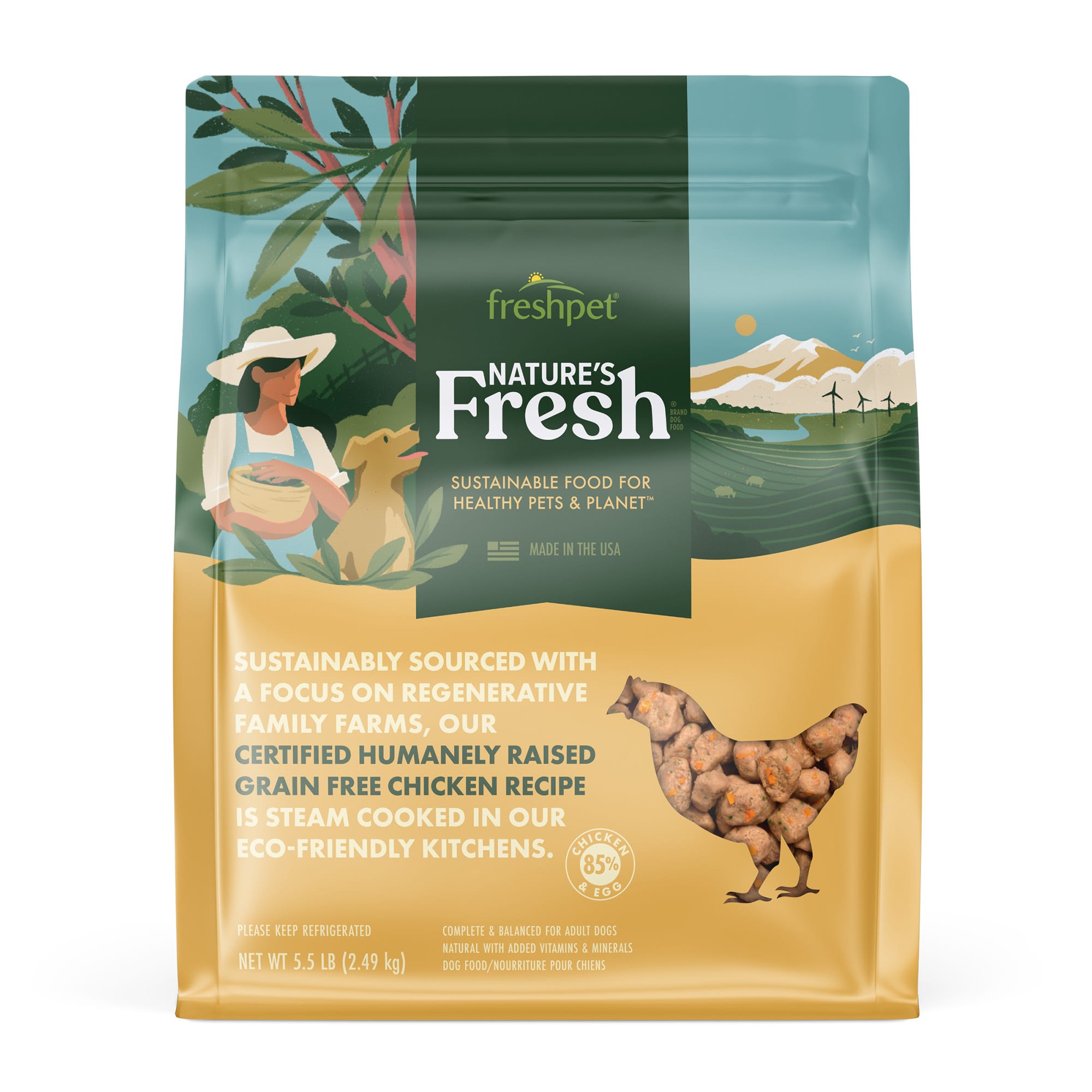 Freshpet Nature's Fresh GrainFree Chicken Dog Food 5.5 lbs