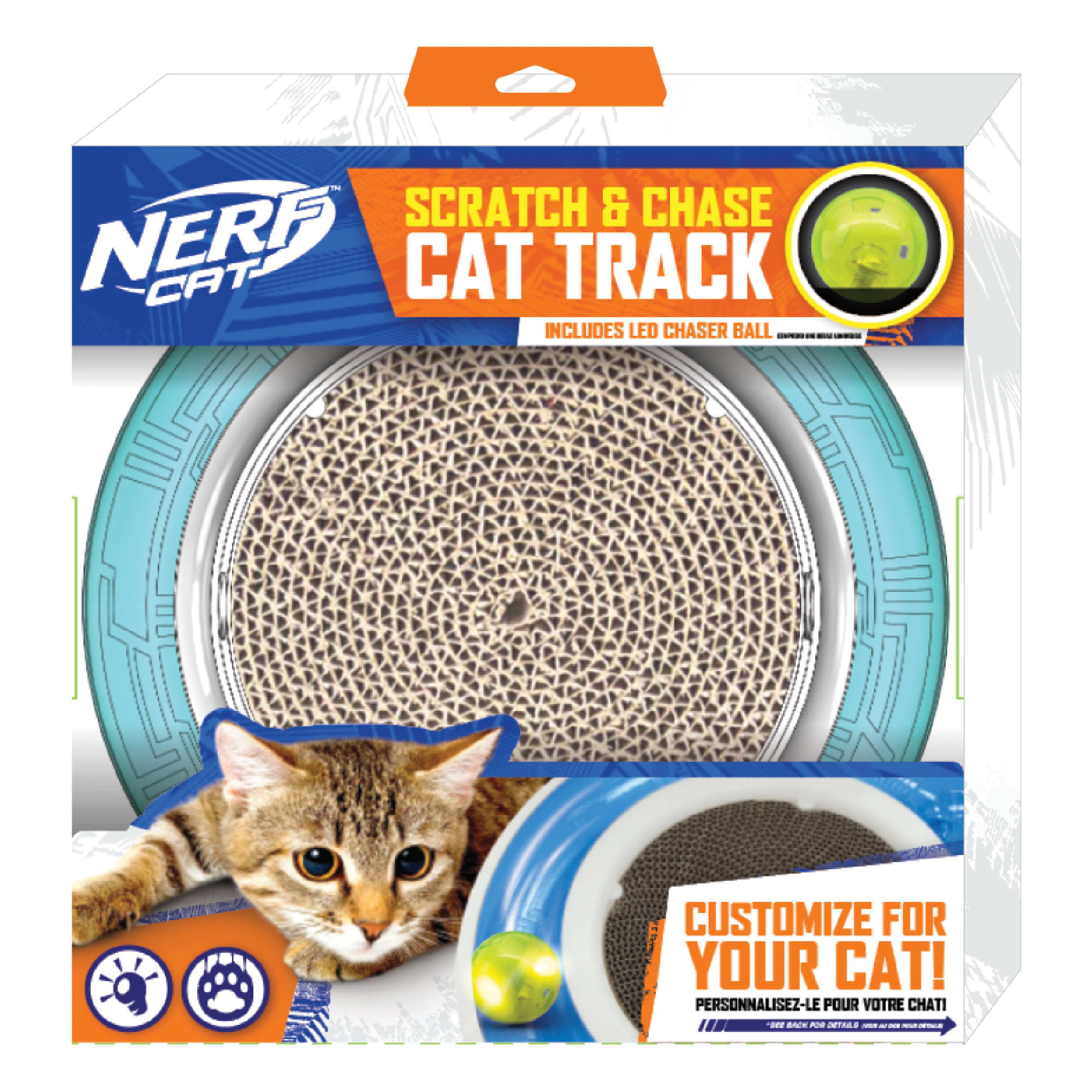  Pets First Cat Scratching Toy MLB Houston Astros Baseball Field  Cat Scratcher Toy with Interactive Cat Ball Bell in Tracks. 5-in-1 CAT Toy:  Cat Wand Poll with Catnip Filled Plush Baseball