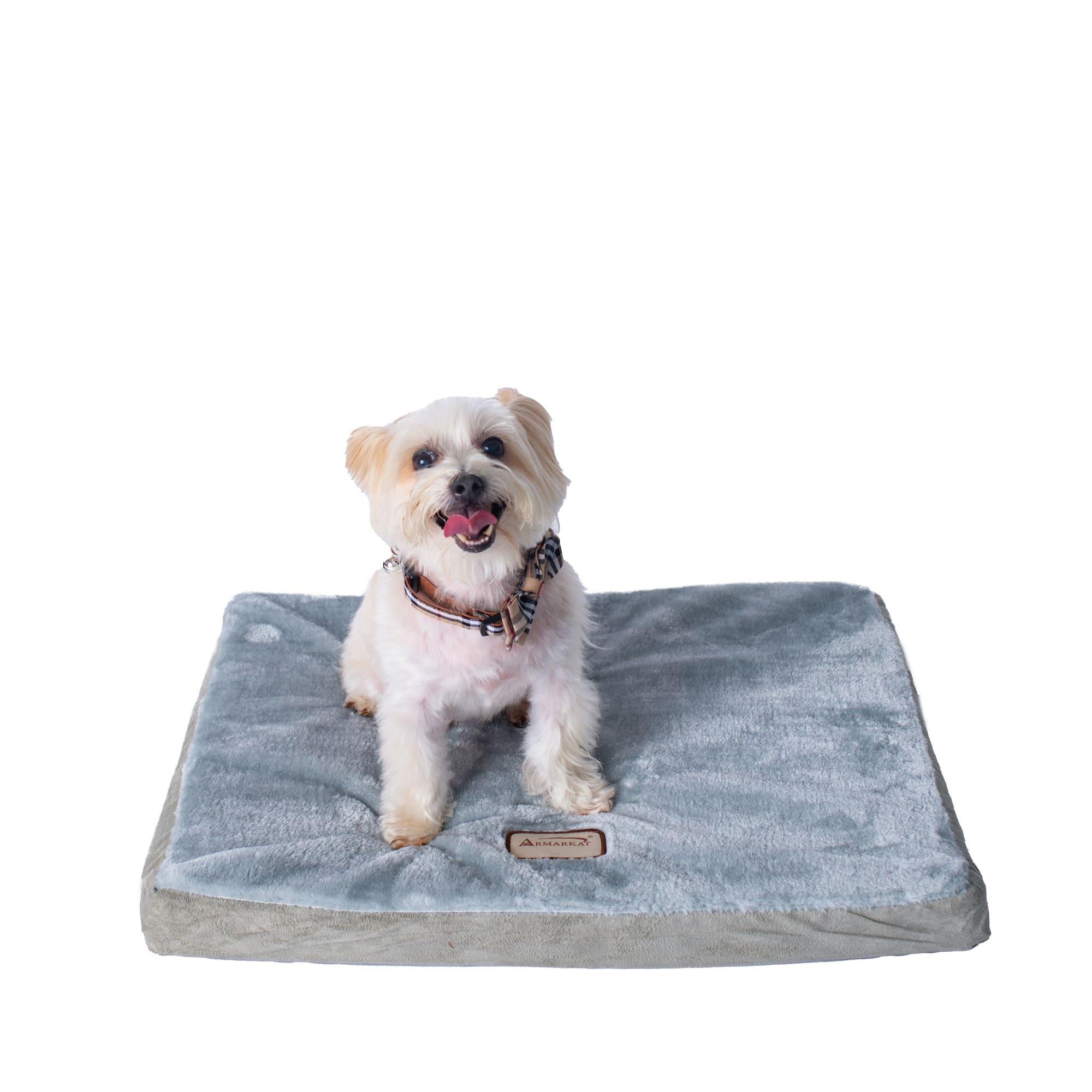 Armarkat Memory Foam Orthopedic Pet Bed, 23" L X 18" W X 2" H, Blue