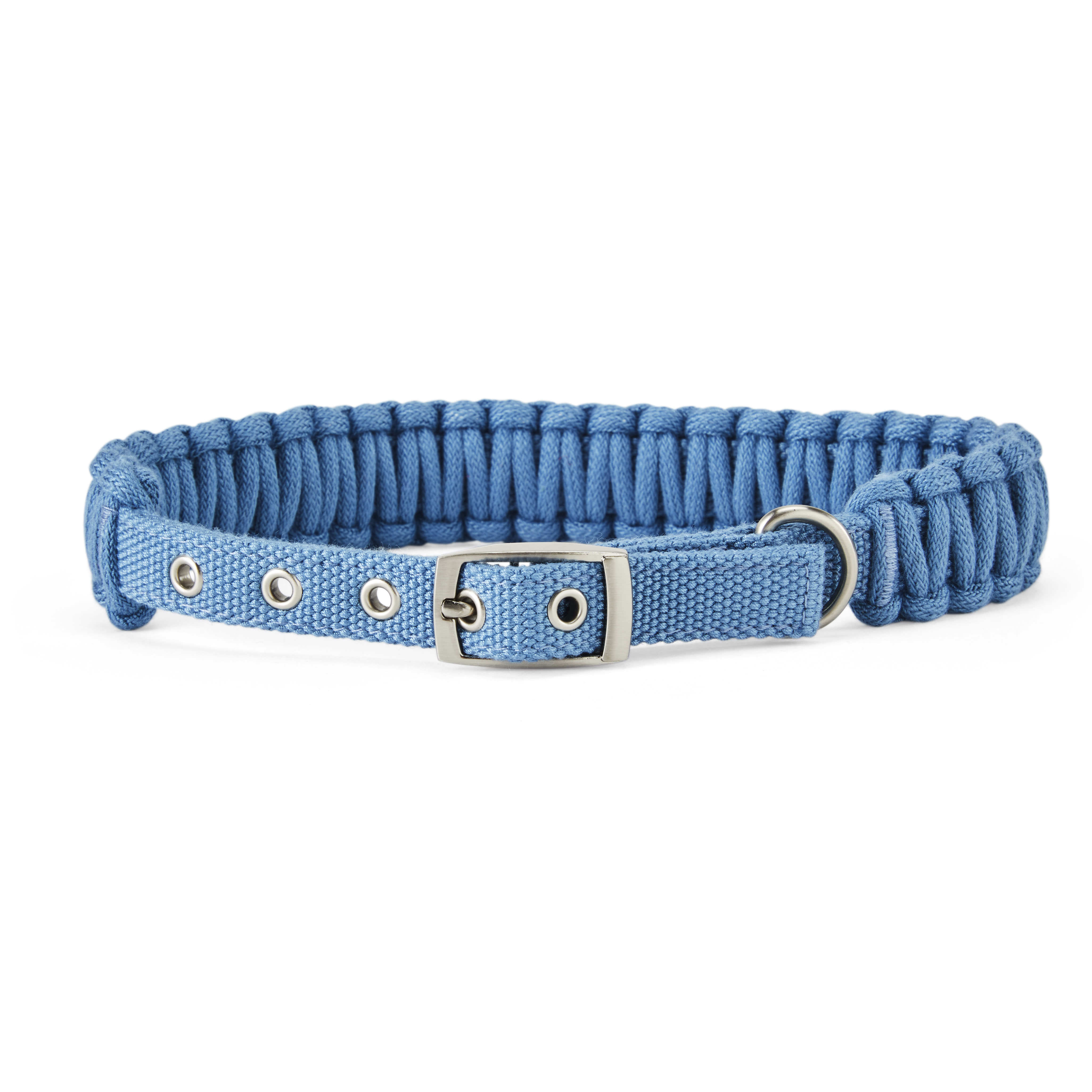  Sam & Maui Cotton Floral Dog Collar with Matt Gold Metal  Buckle, 05-Blue ,Extra Small : Pet Supplies