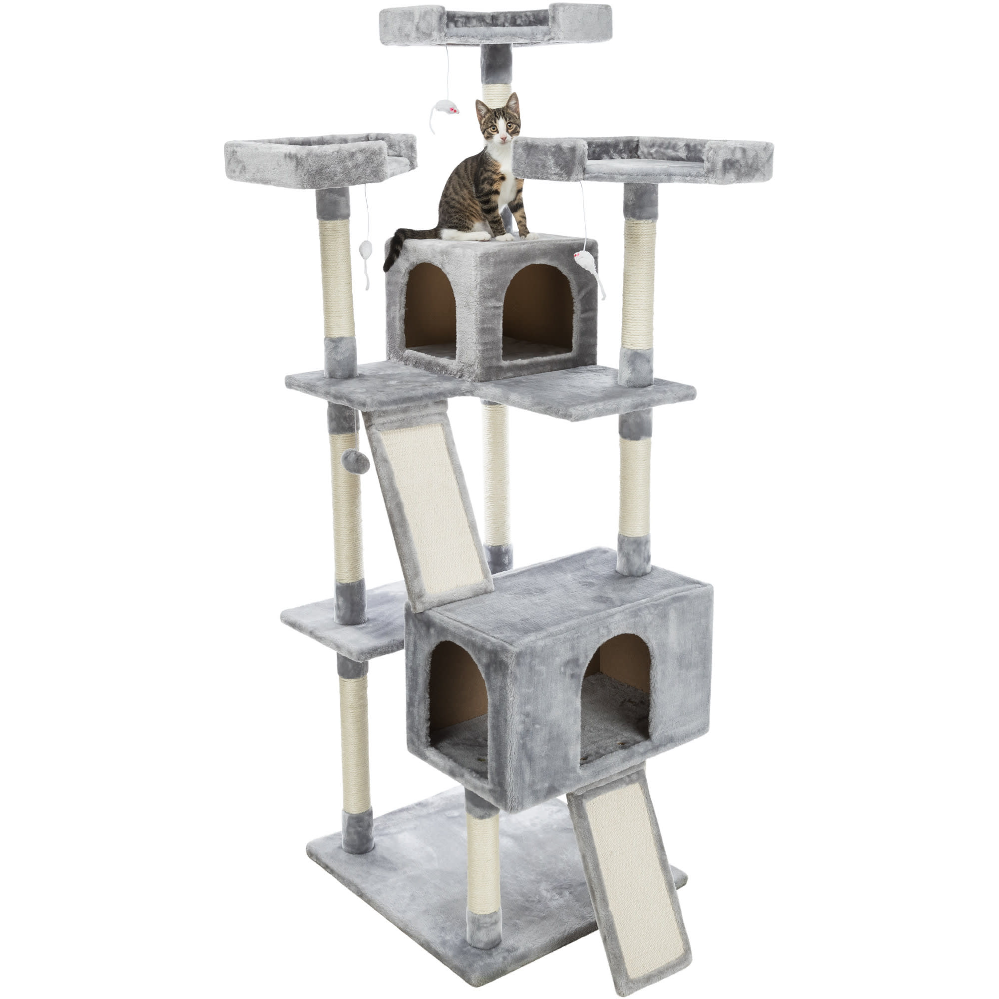 TRIXIE Celeste Cat Tower 72" with Sisal Scratching Posts & Condos