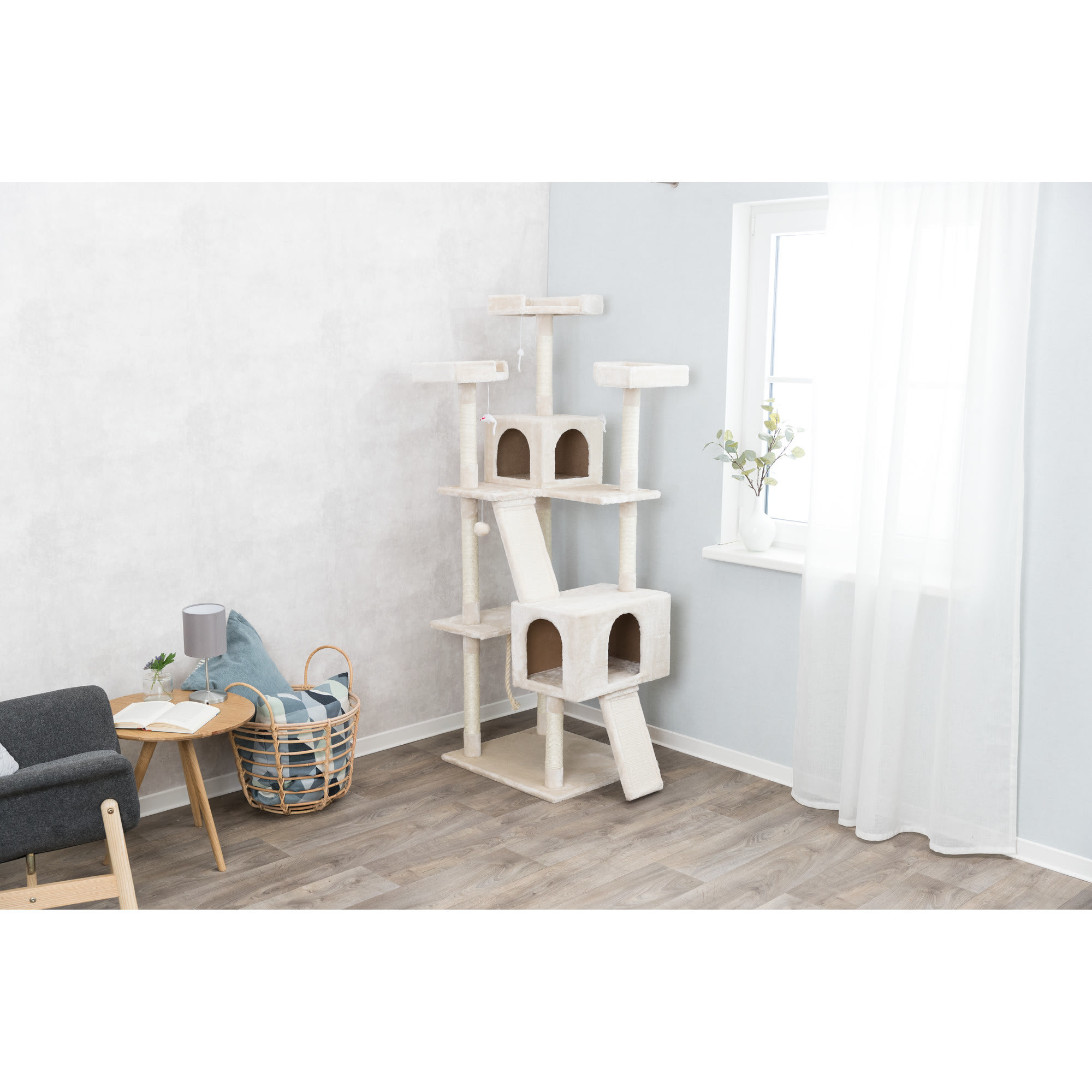 TRIXIE Cream Celeste Cat Tower, 69.3" H Petco