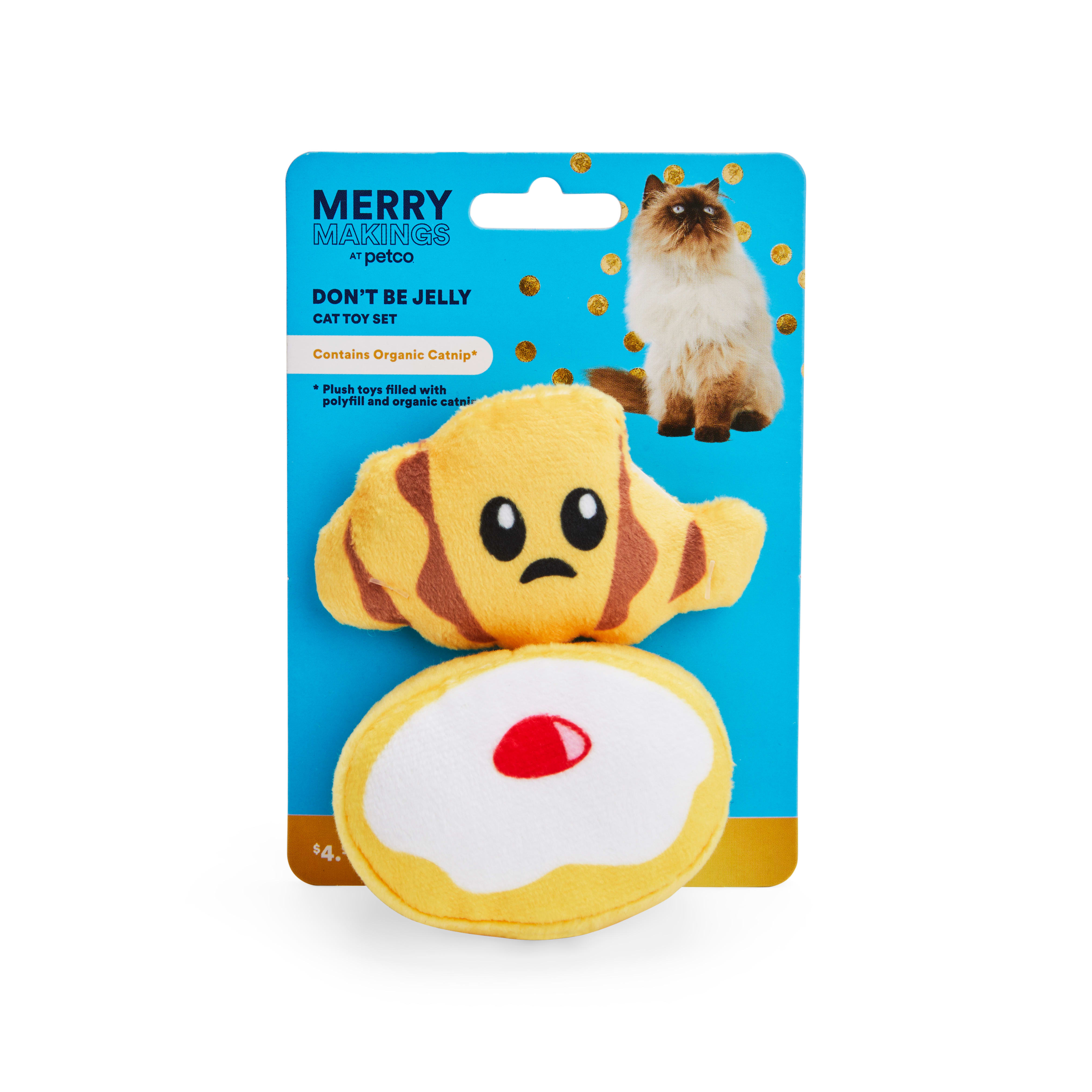 Merry Makings Hannukah Don t Be Jelly Plush Cat Toy X Small Pack