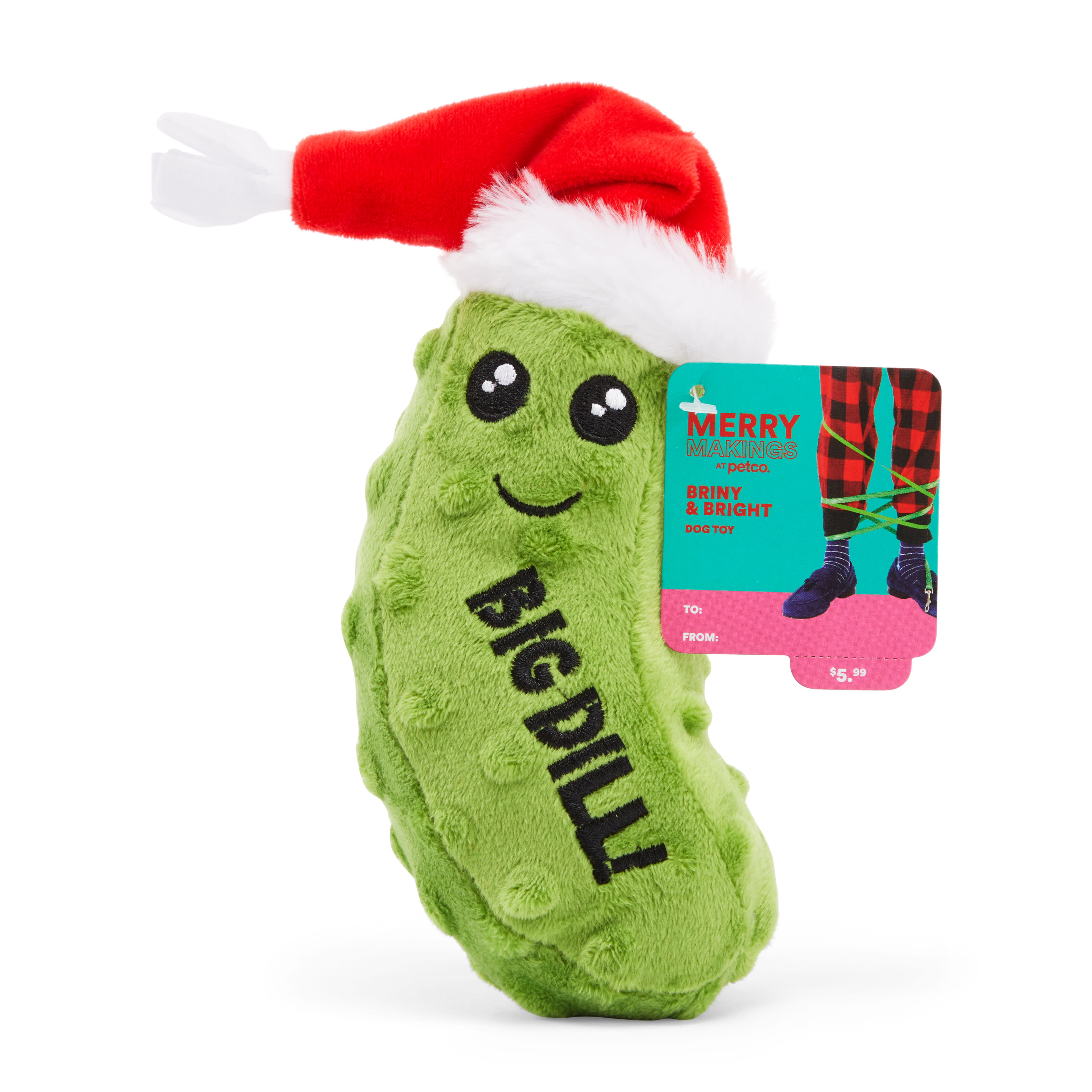 Santa Pickle Dog Toy