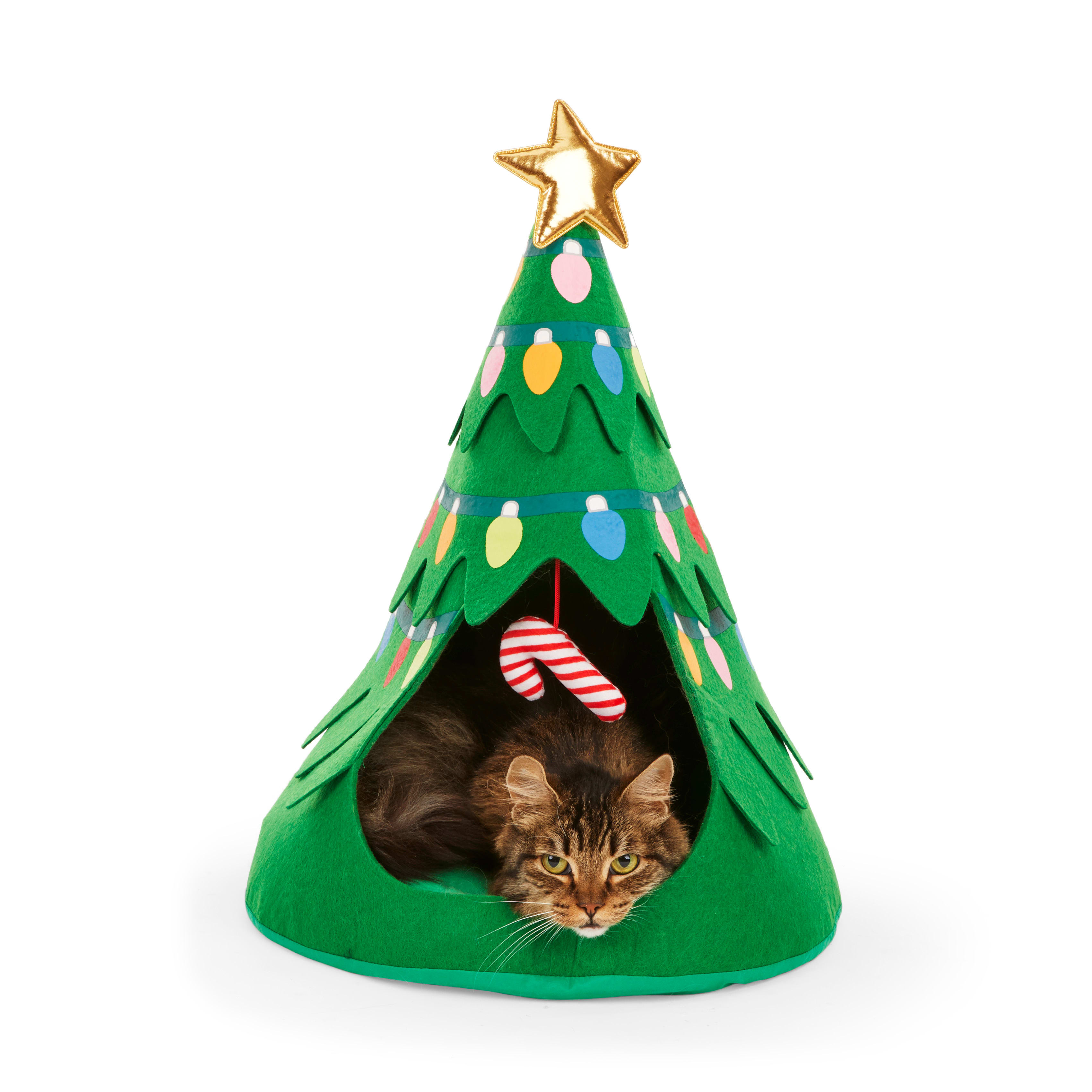 Christmas tree 2025 cat bed