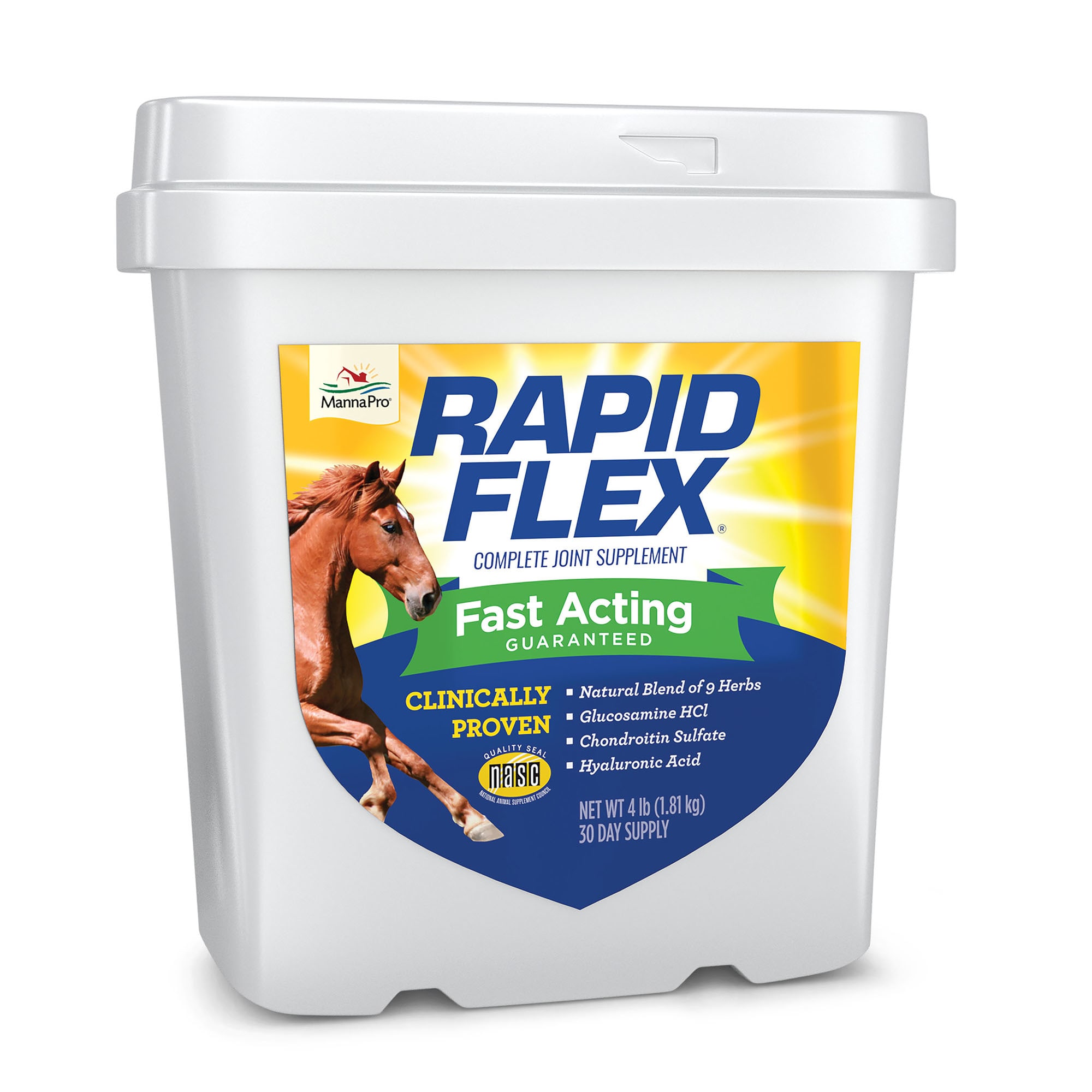 Manna Pro Rapid Flex Complete Joint Supplement for Horses  4 lbs.