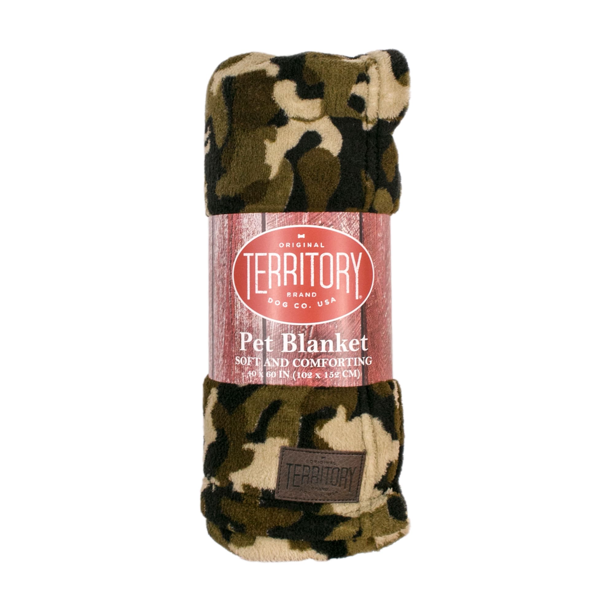 Territory Camo Pup Fluffy Fleece Dog Blanket 40