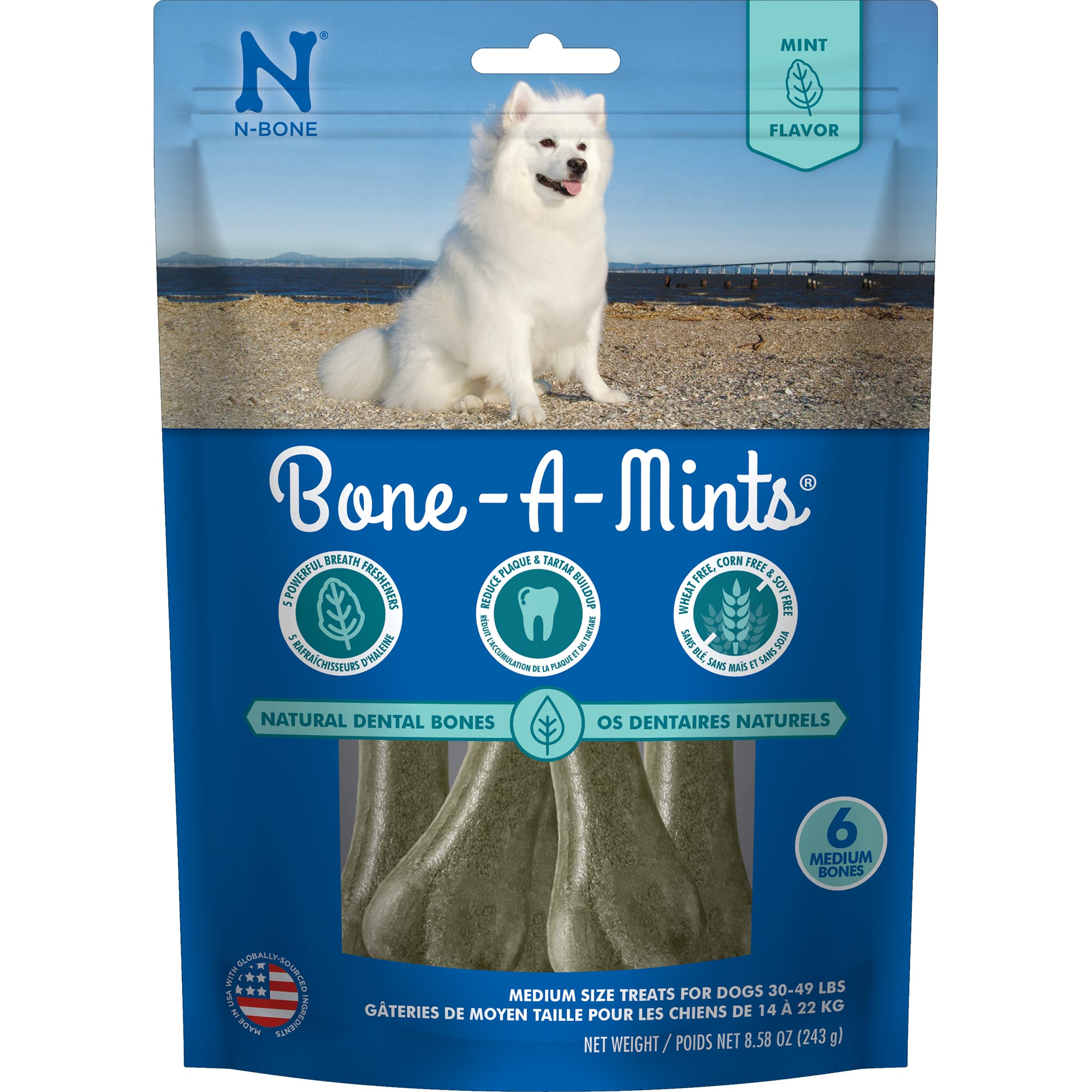 NBone Mint Dental Dog Treats for Fresh Breath & Clean Teeth