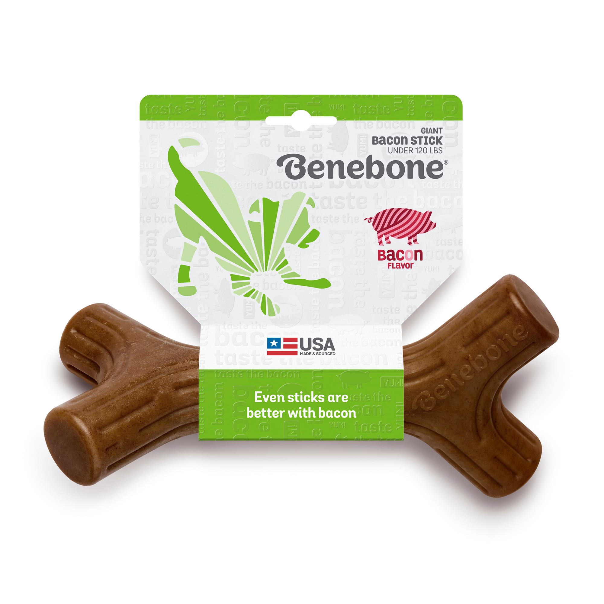 Benebone XLarge BaconFlavored Chew Stick for Dogs