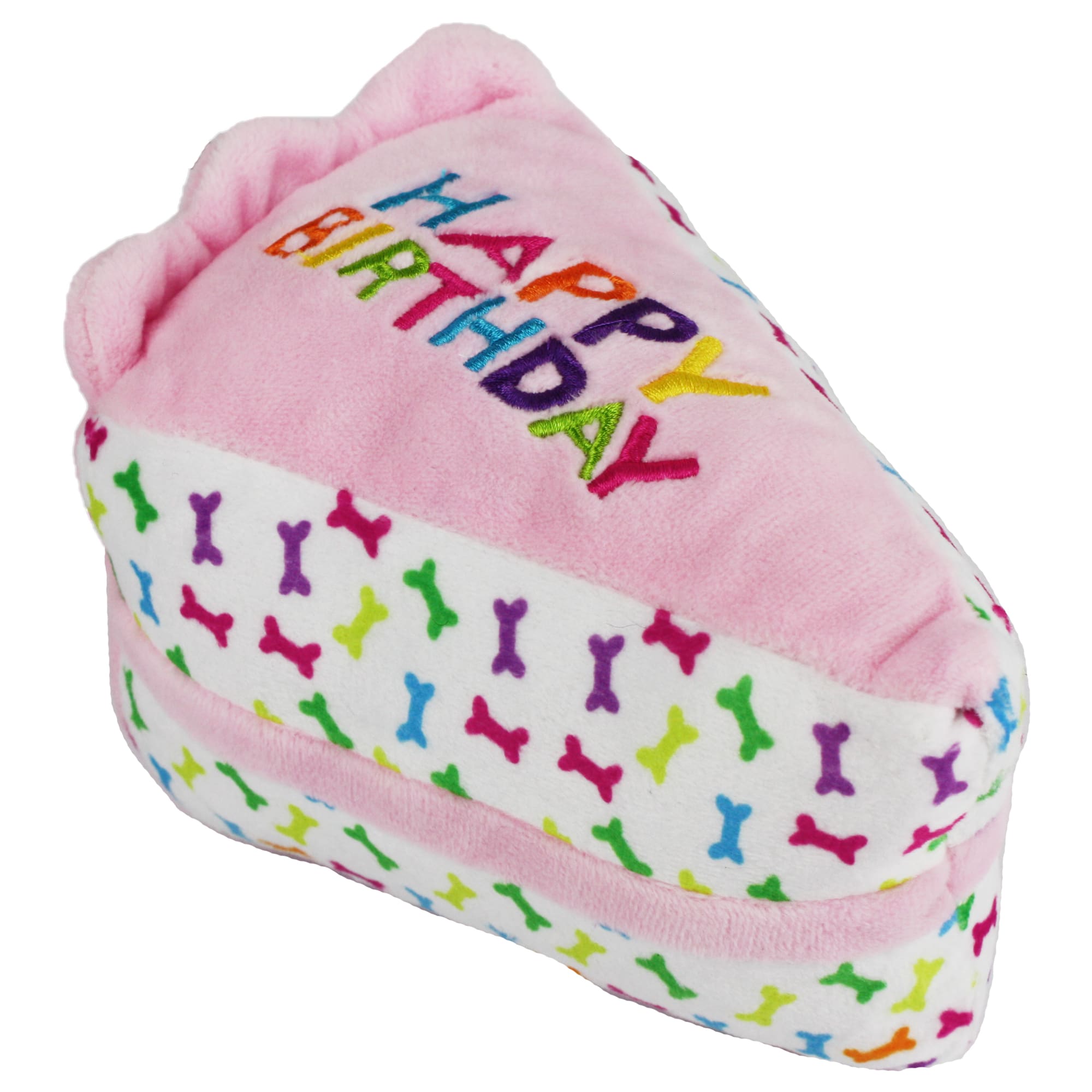 Chewy Vuitton Birthday Cake Dog Toy
