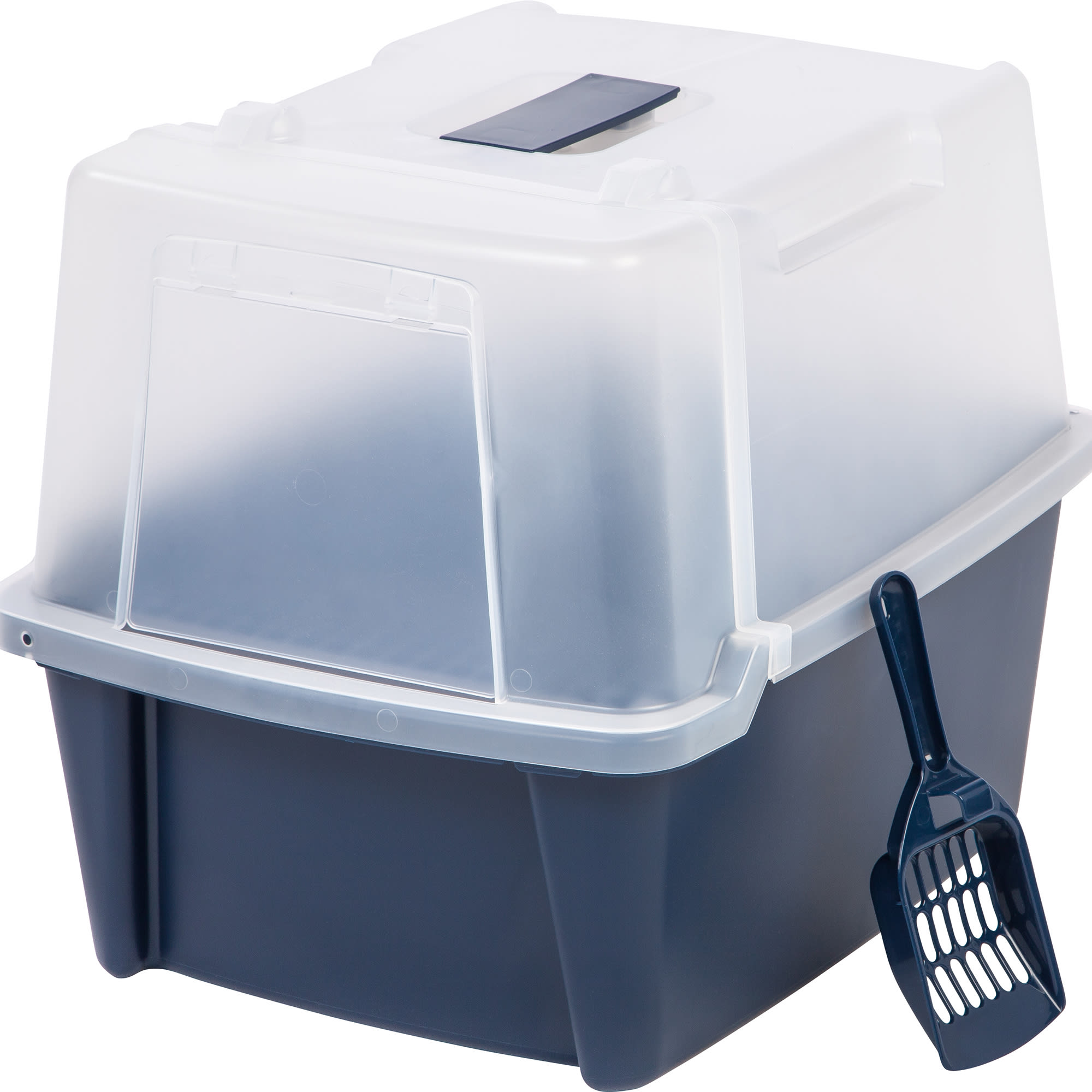 Cat litter hooded clearance box