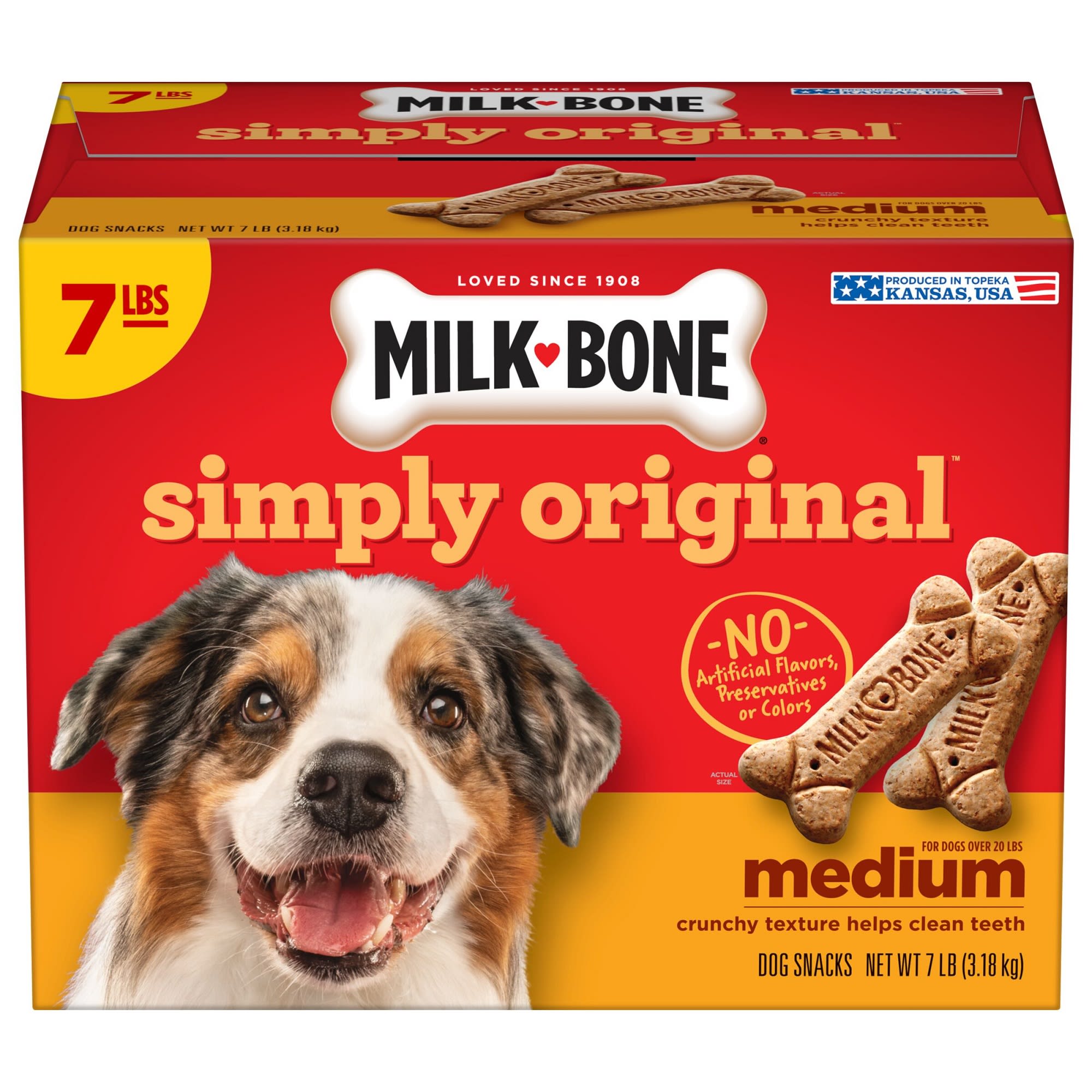 Milk Bone Dog Biscuits Snack Treat Large 15 Lbs  Teeth Cleaner Free Shipping 
