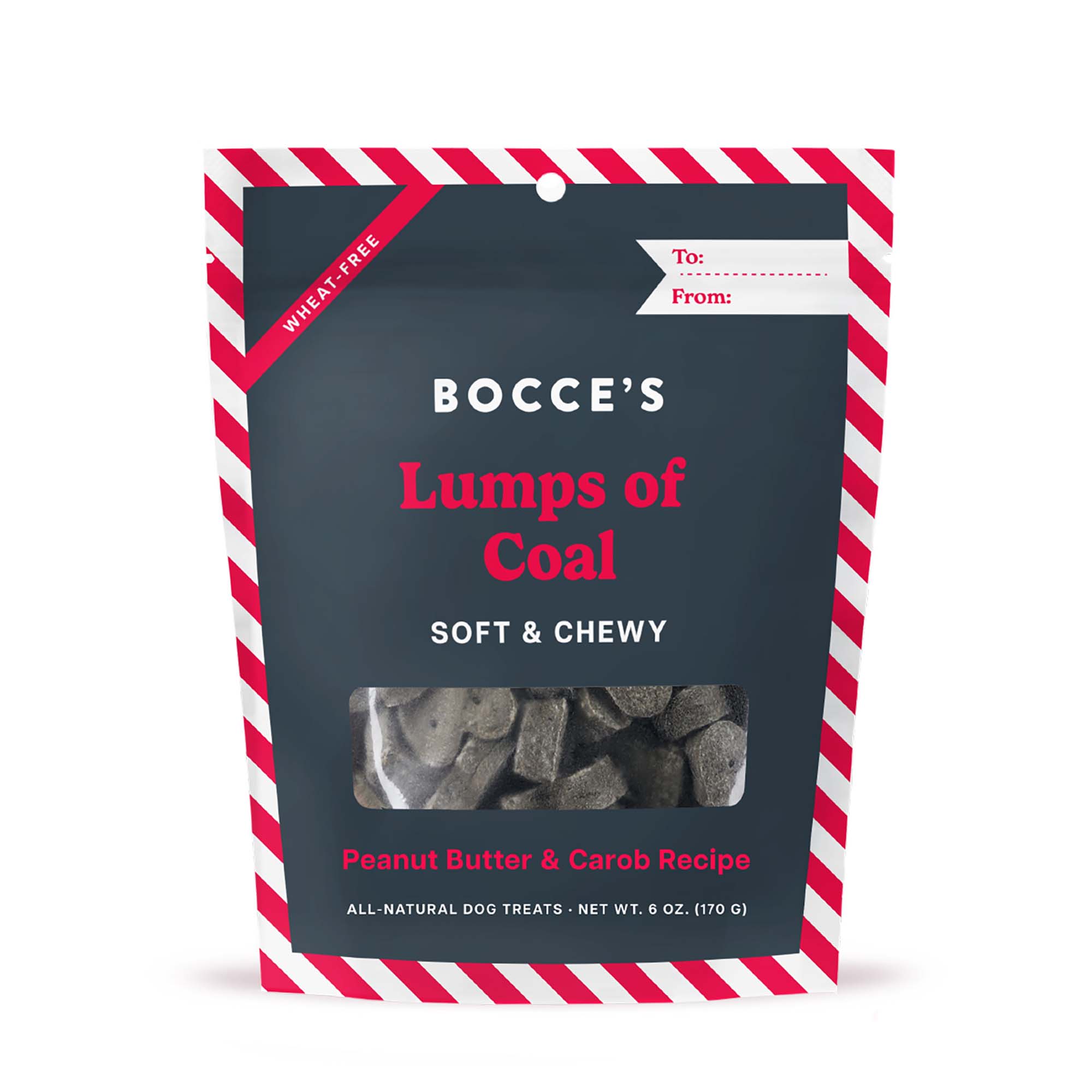  Bocce's Bakery All-Natural Lumps of Coal Soft & Chewy Dog Treats, 6 oz.