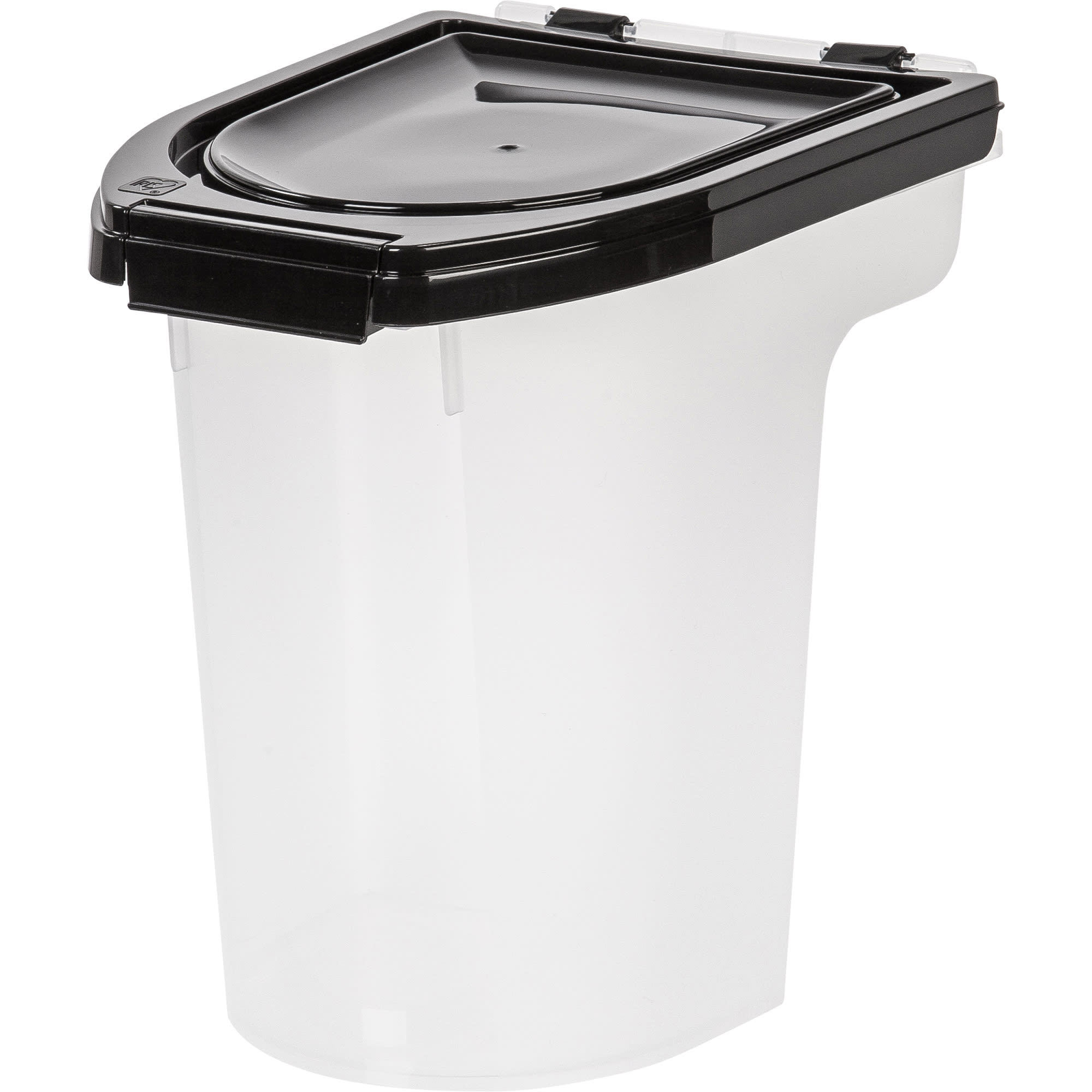 IRIS 8qt Black Airtight Pet Food & Seed Storage Container