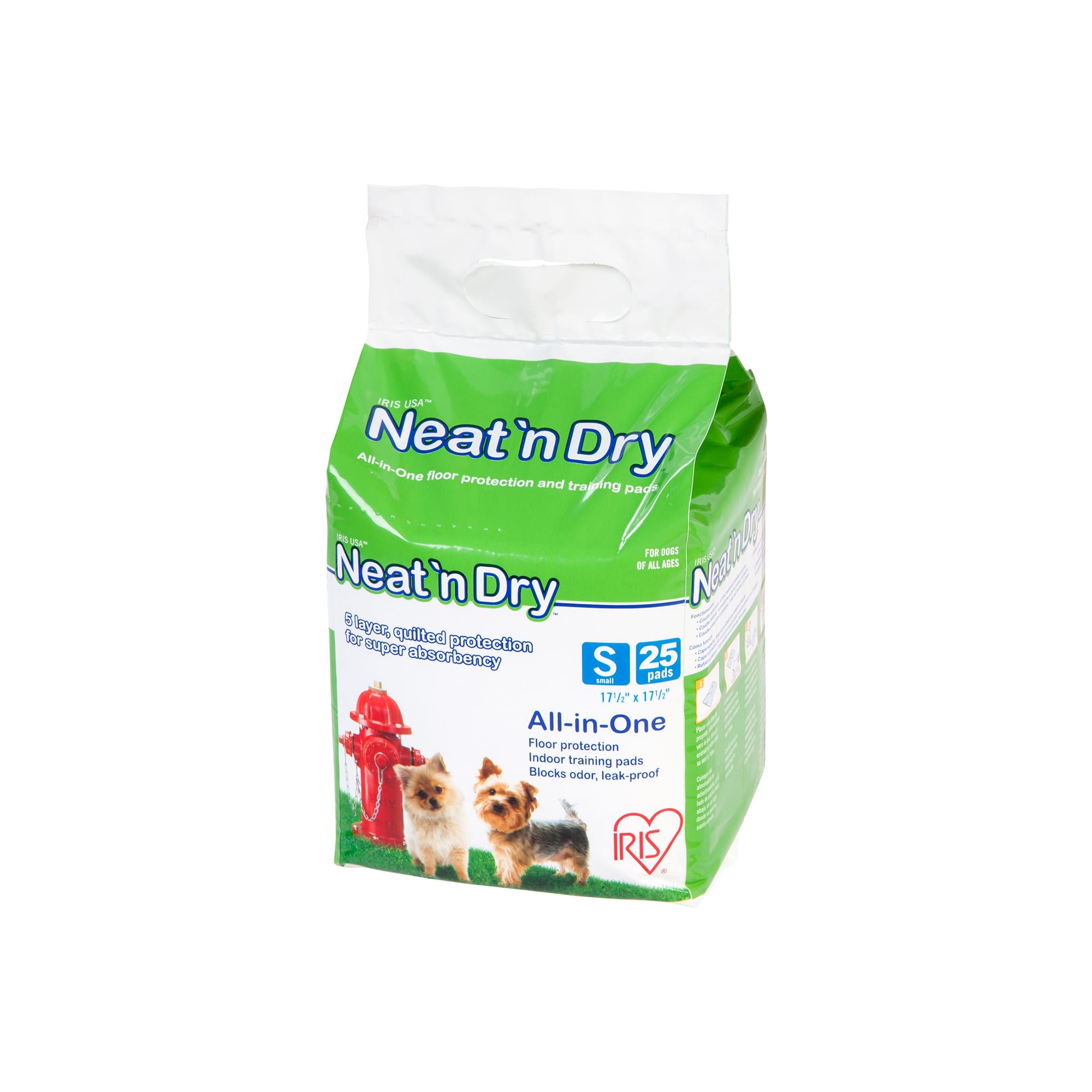 Iris Neat 'n Dry Absorbent Dog Training Pads, 25 Count