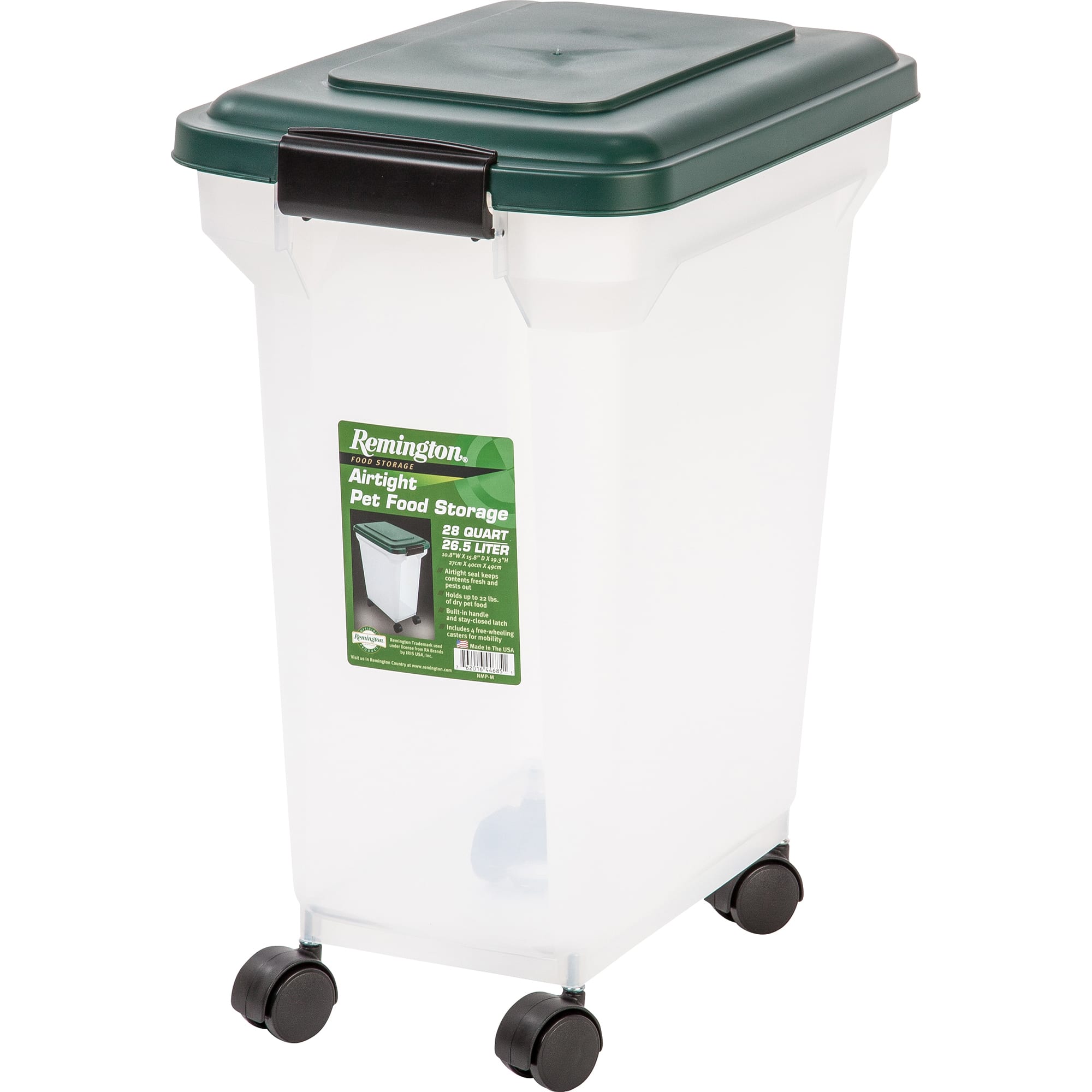 Iris USA Airtight Elevated Feeder Storage Container, 12 qt.