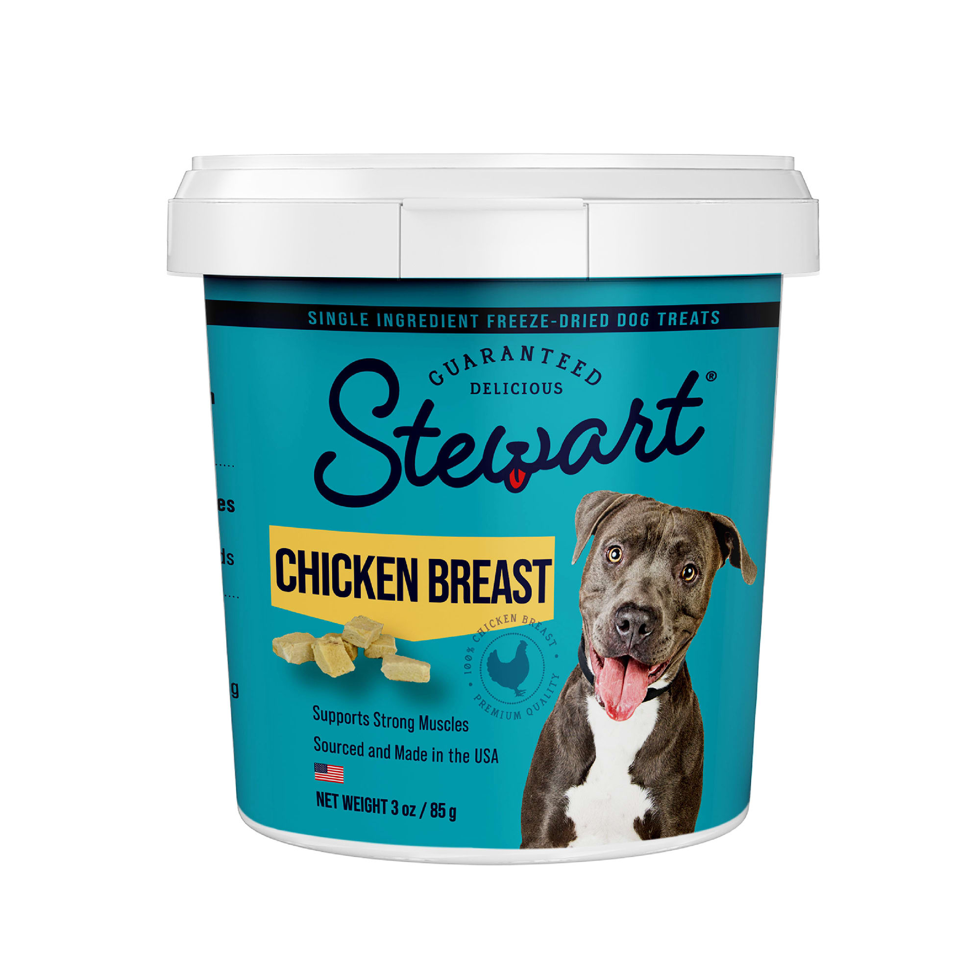 Stewart Chicken Breast Freeze Dried Tub Dog Treats, 3 oz. | Petco