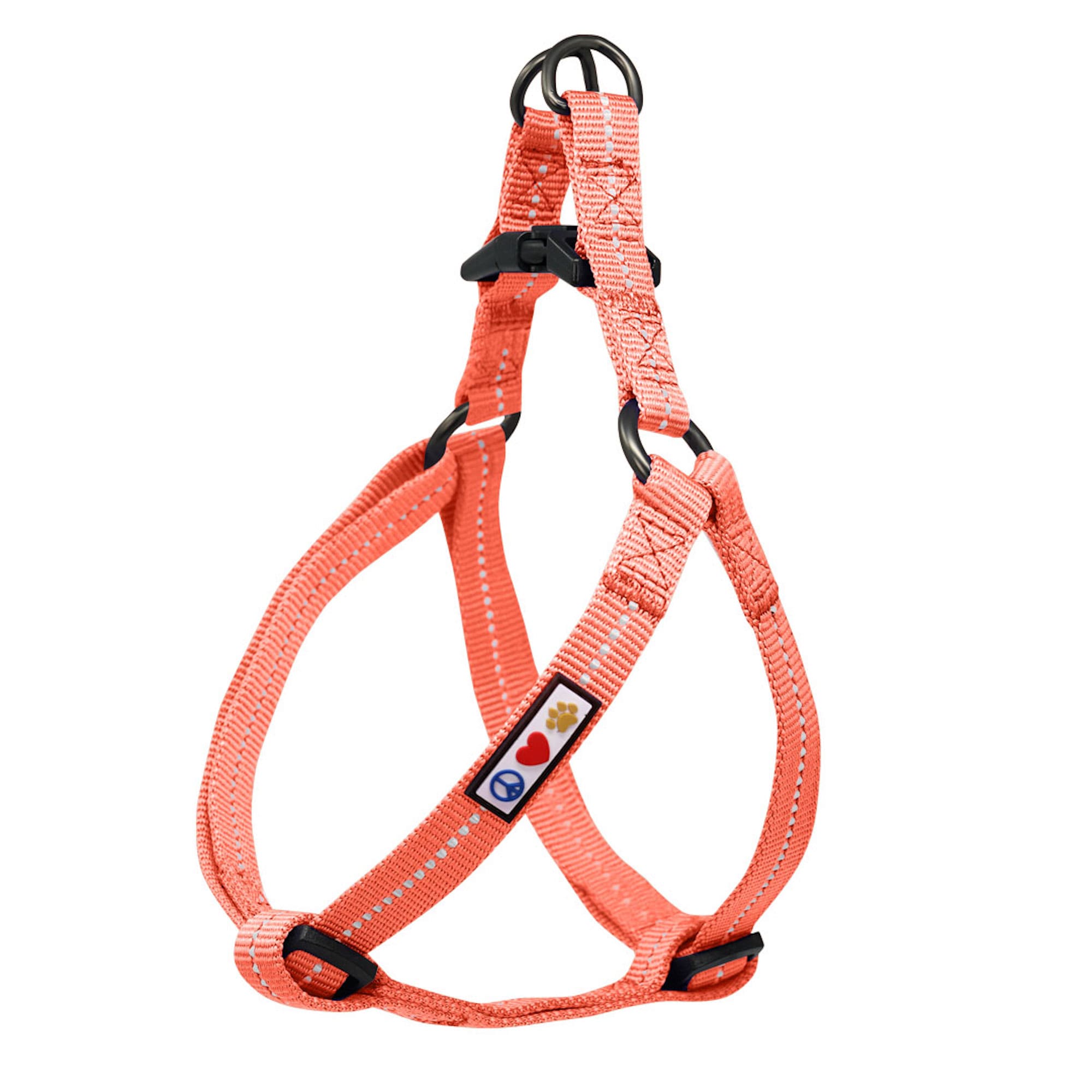 Pawtitas Recycled Coral Reflective Step In Dog Harness X Small