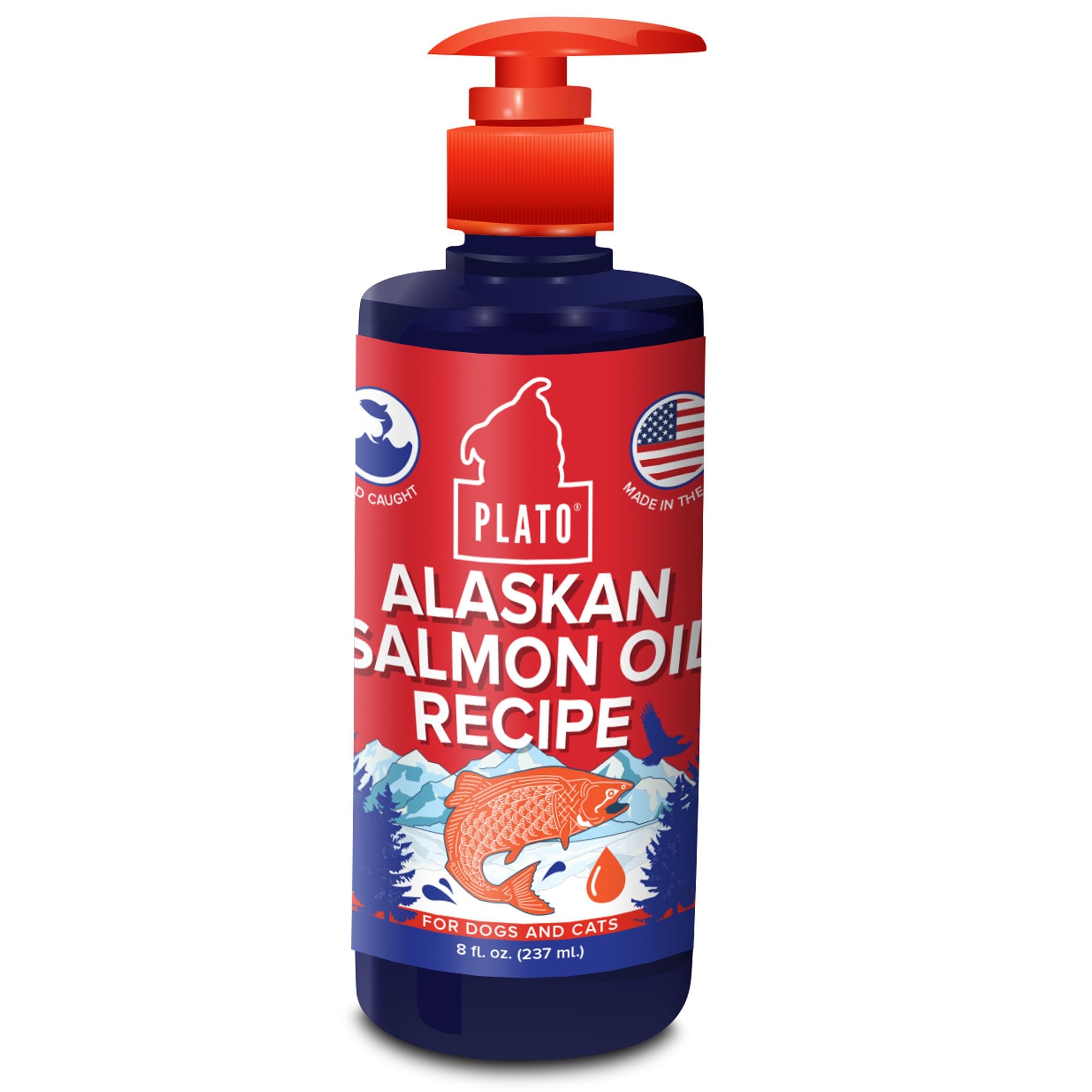 UPC 859554001144 product image for Plato Pet Alaskan Salmon Oil for Dogs, 8 fl. oz., 8 FZ | upcitemdb.com