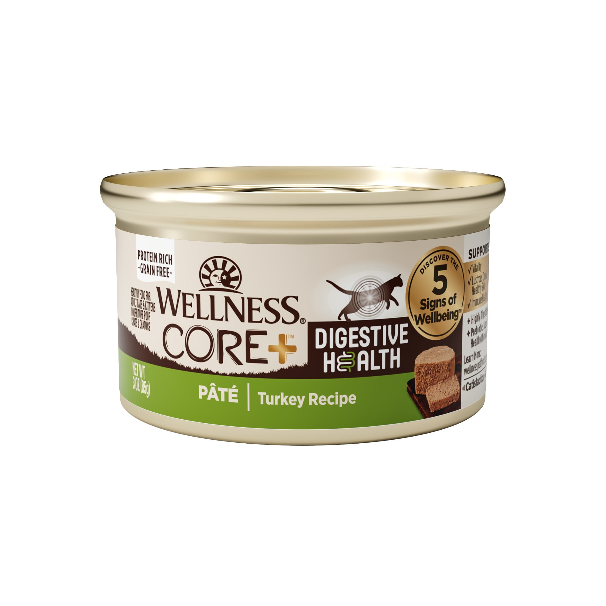 Wellness CORE Digestive Health Turkey Pate Wet Cat Food 3 oz