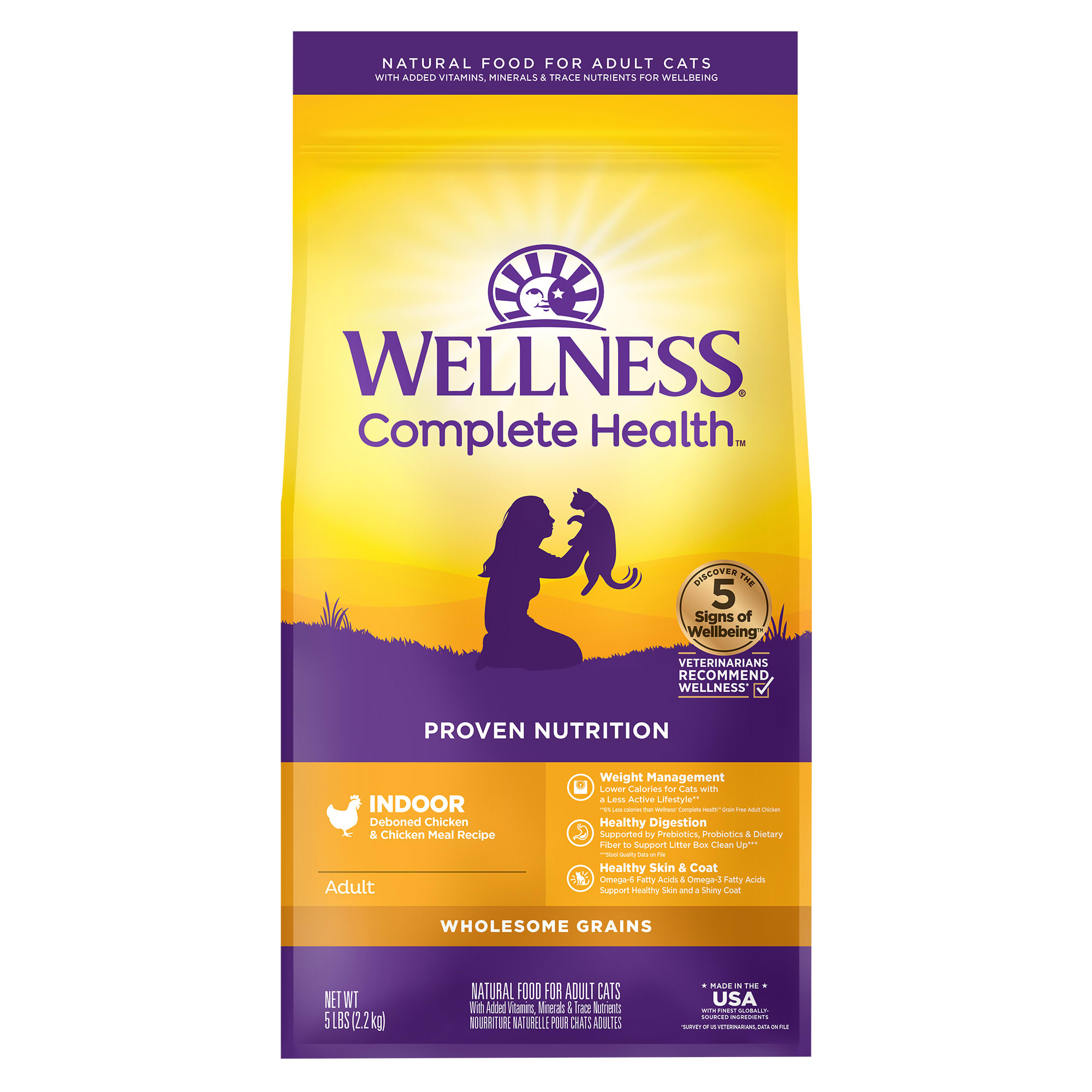 Wellness cat food indoor sale