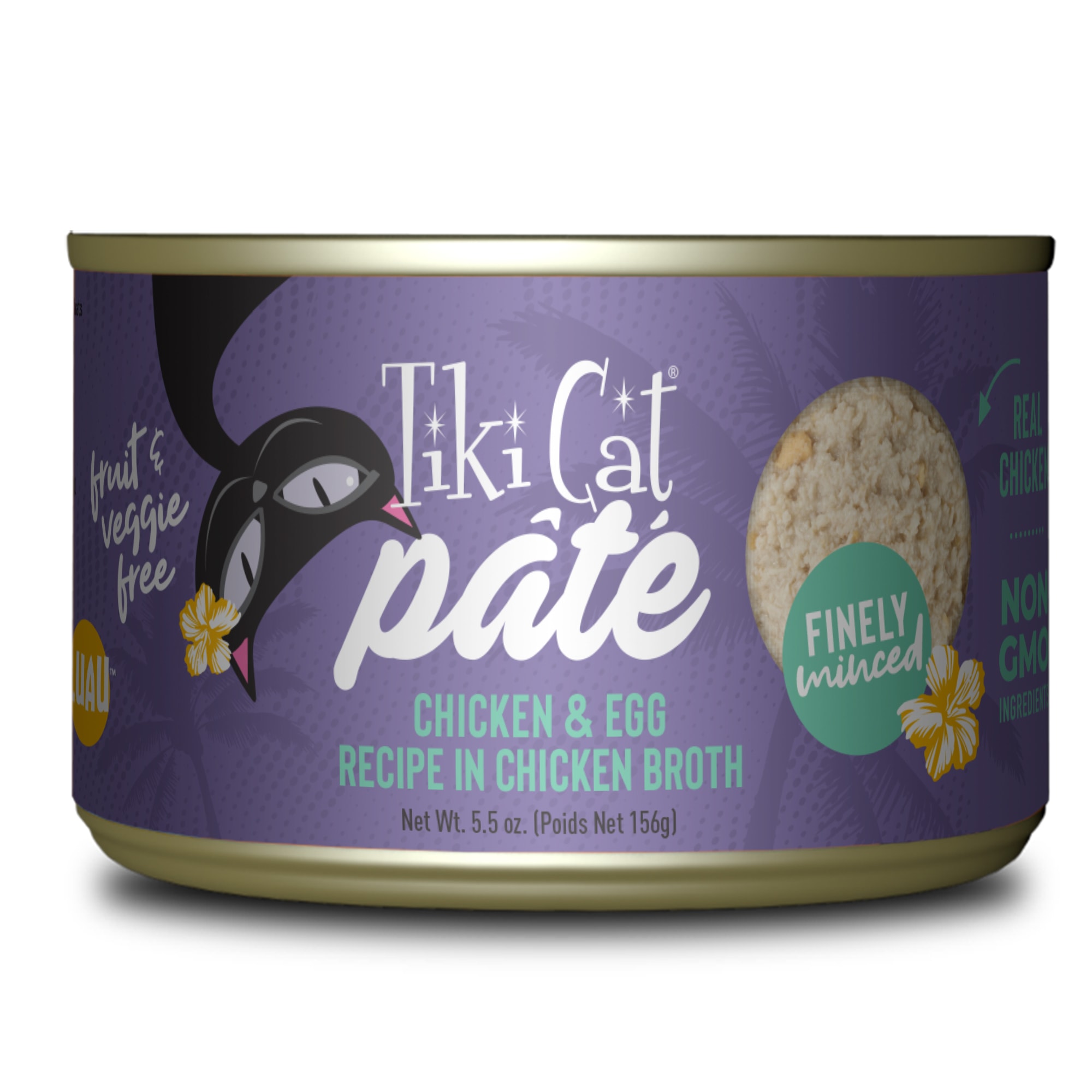 Tiki Cat Luau Chicken With Egg Pate Wet Cat Food 5 5 Oz Petco