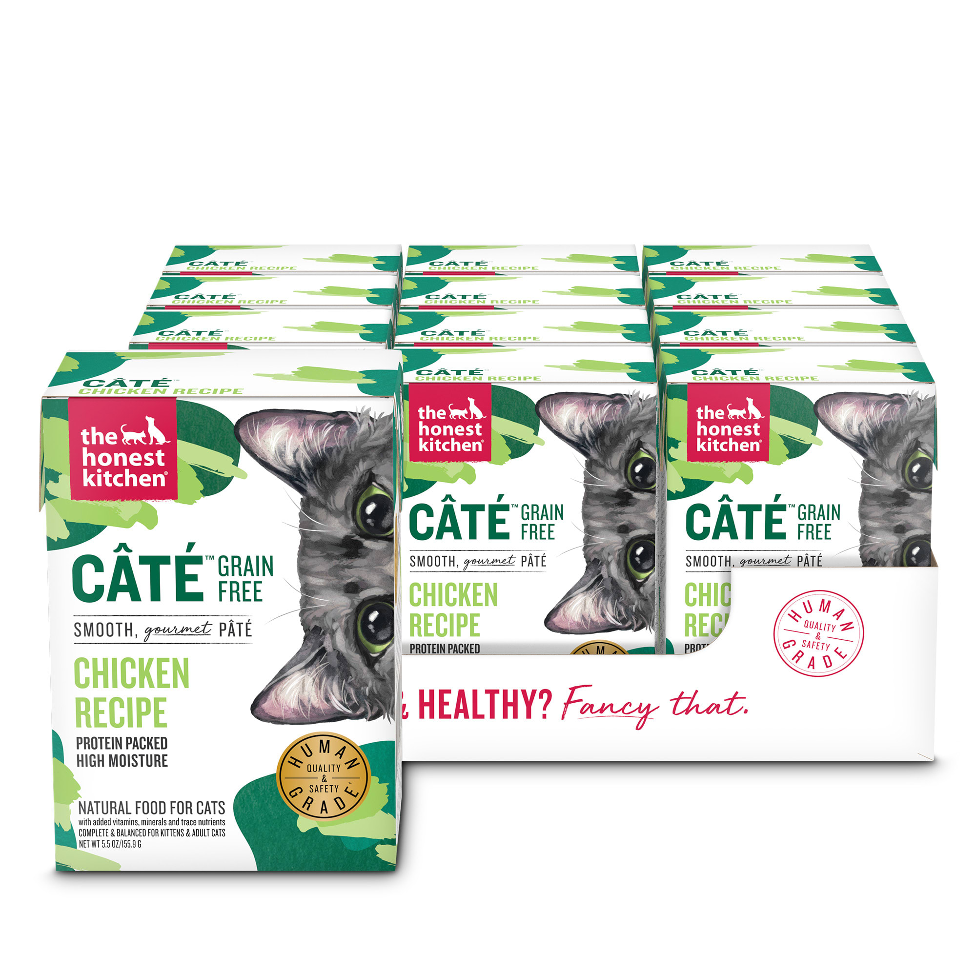 The Honest Kitchen Cate Grain Free Chicken Pate Wet Cat Food 5.5 oz. Case of 12