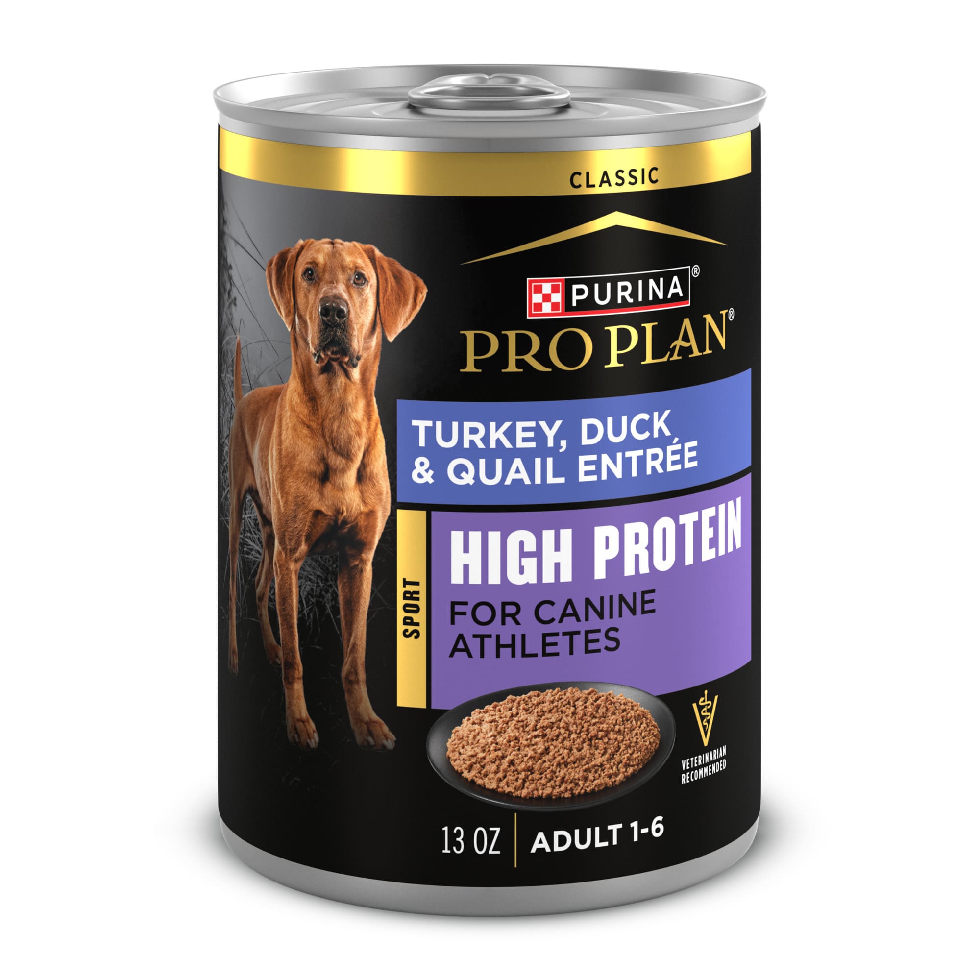 Purina Pro Plan Sport High Protein Turkey Duck Quail Entree Wet Dog 